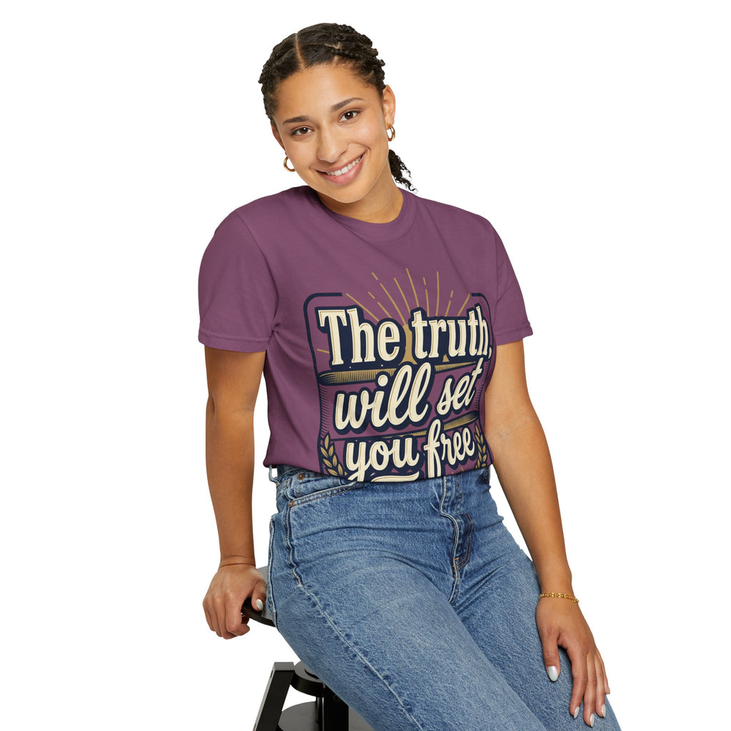 T-Shirt — "The Truth Will Set You Free" Inspirational Graphic Tee