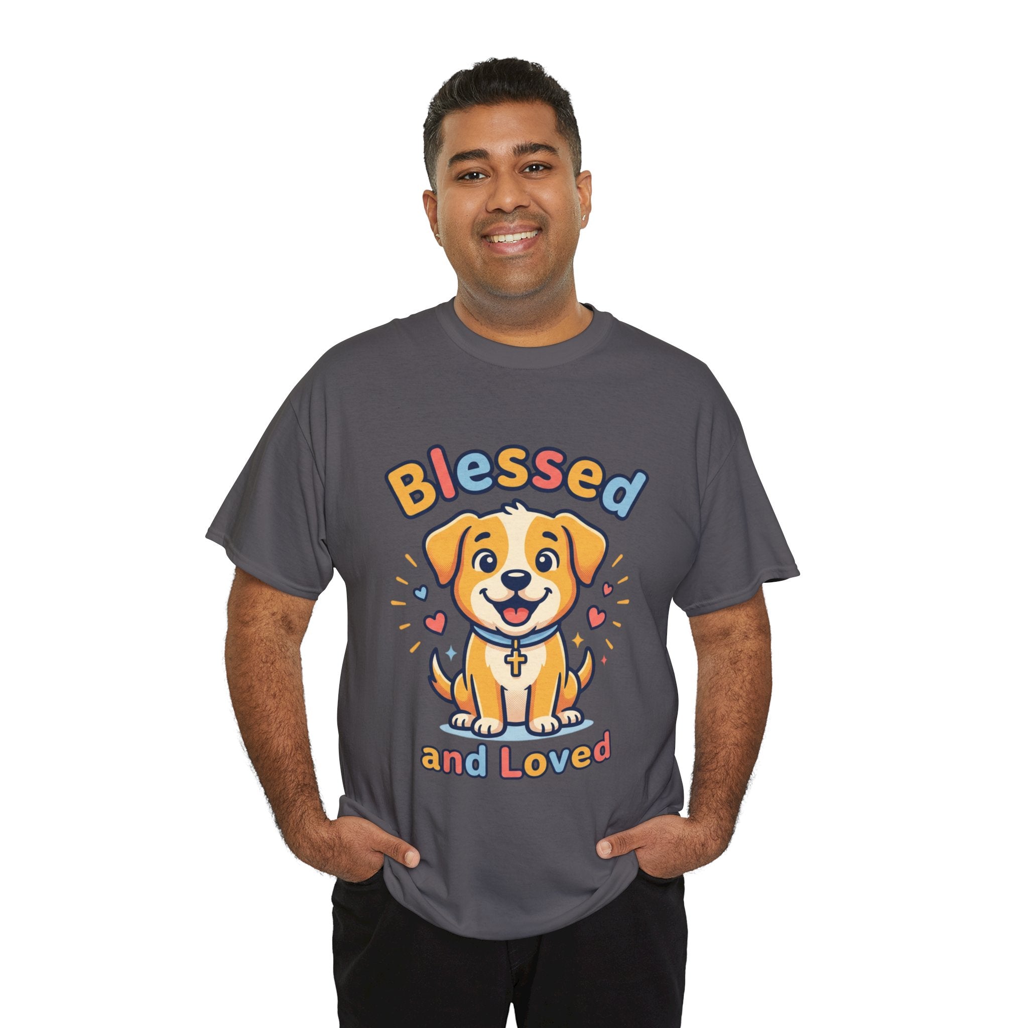 Blessed and Loved Puppy T-Shirt — Cute Dog Graphic Tee for Pet Lovers