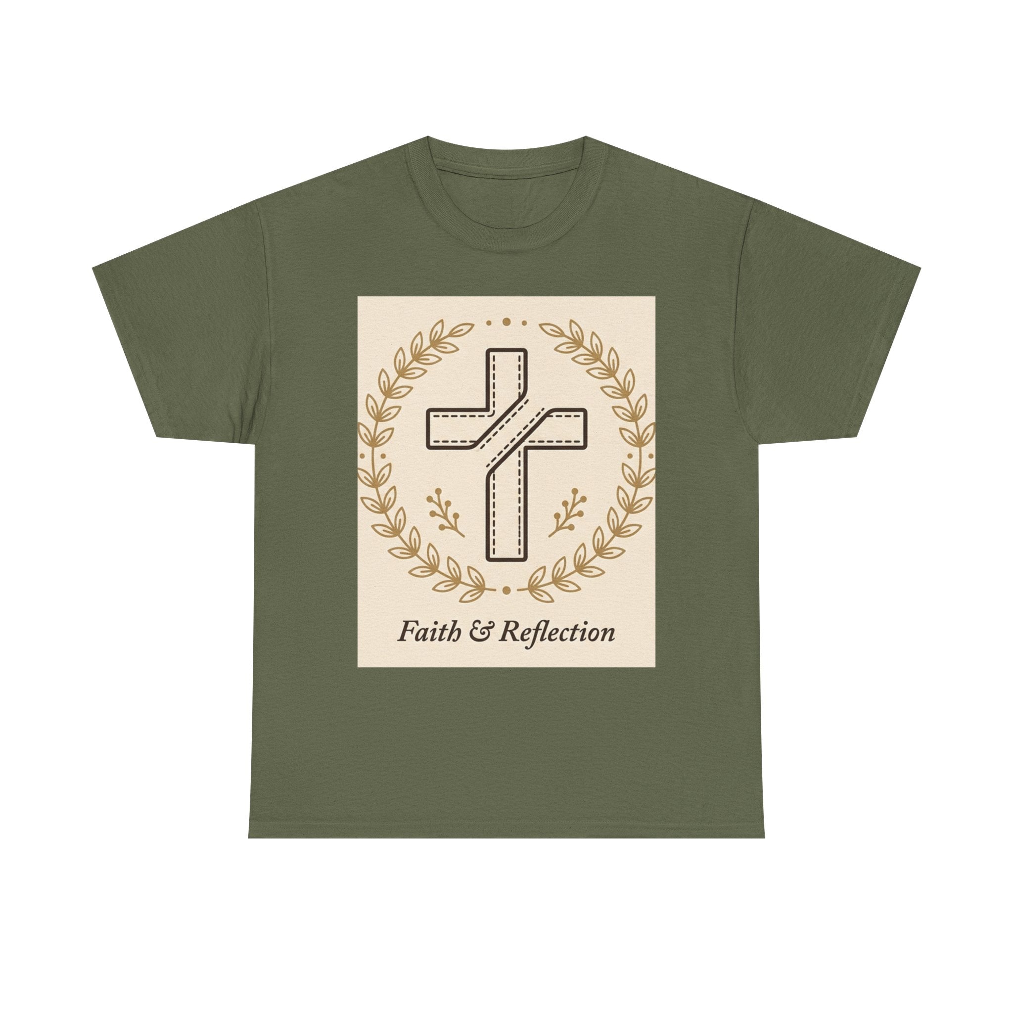 Faith & Reflection Cross T-Shirt | Christian Scripture Tee