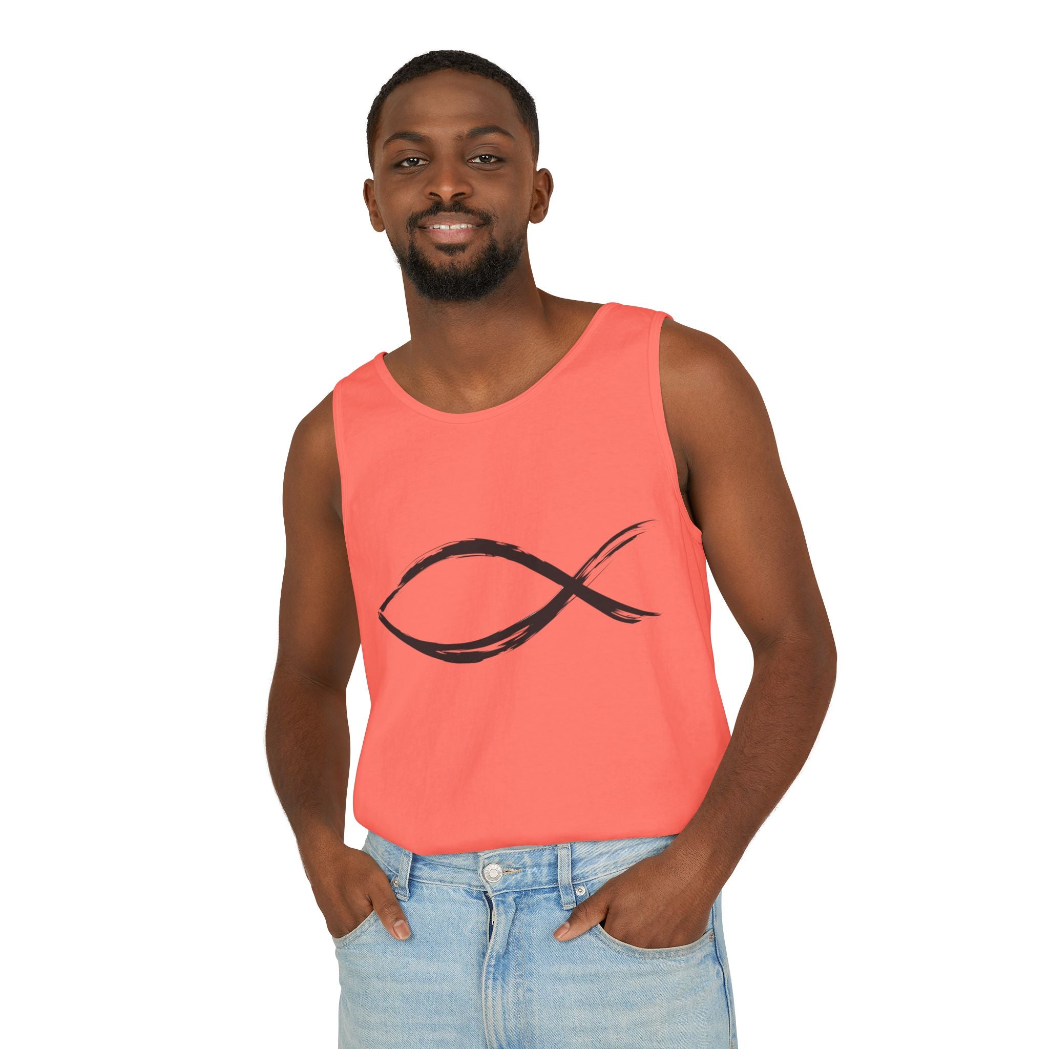 Fish Symbal tank top | Christian faith apparel