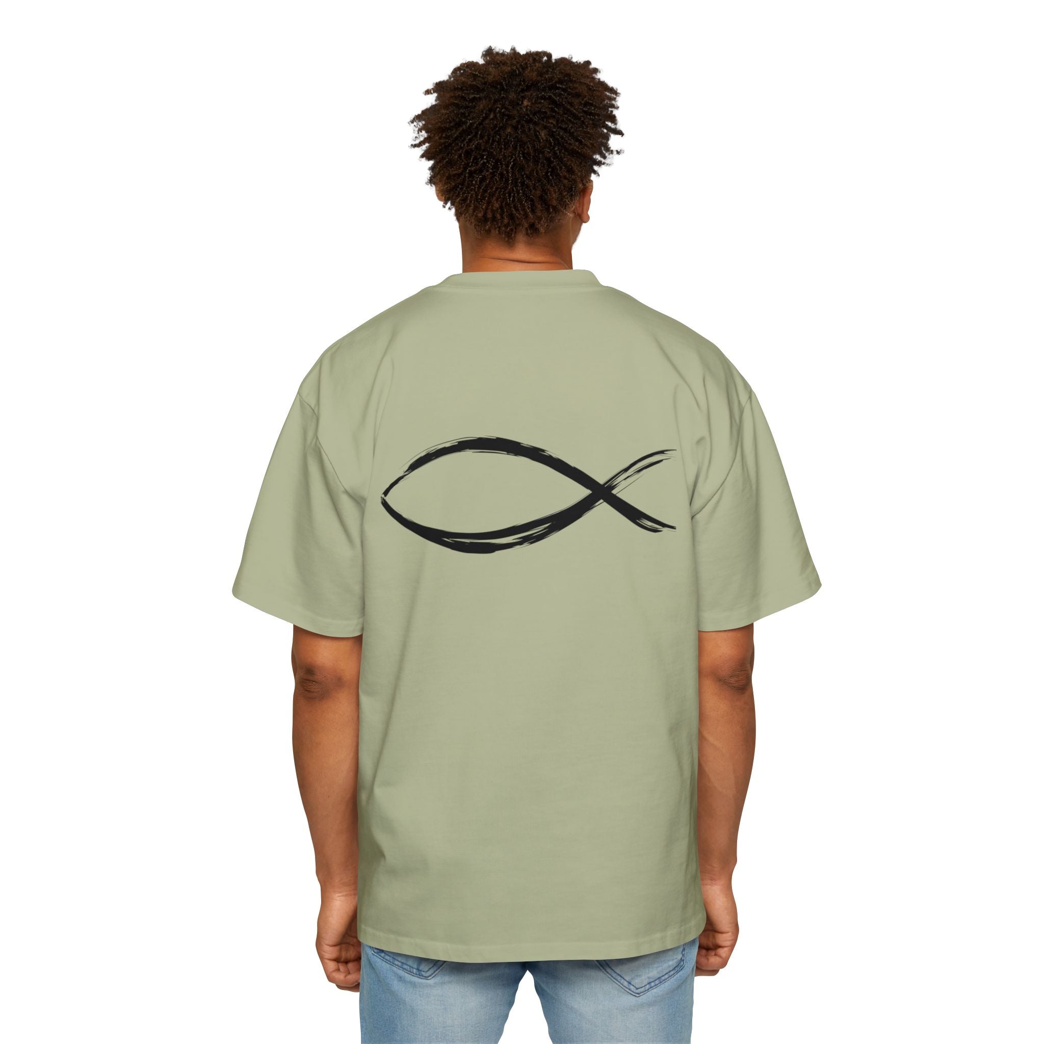 Fish Christian Symbol| Grunge Christian Tee