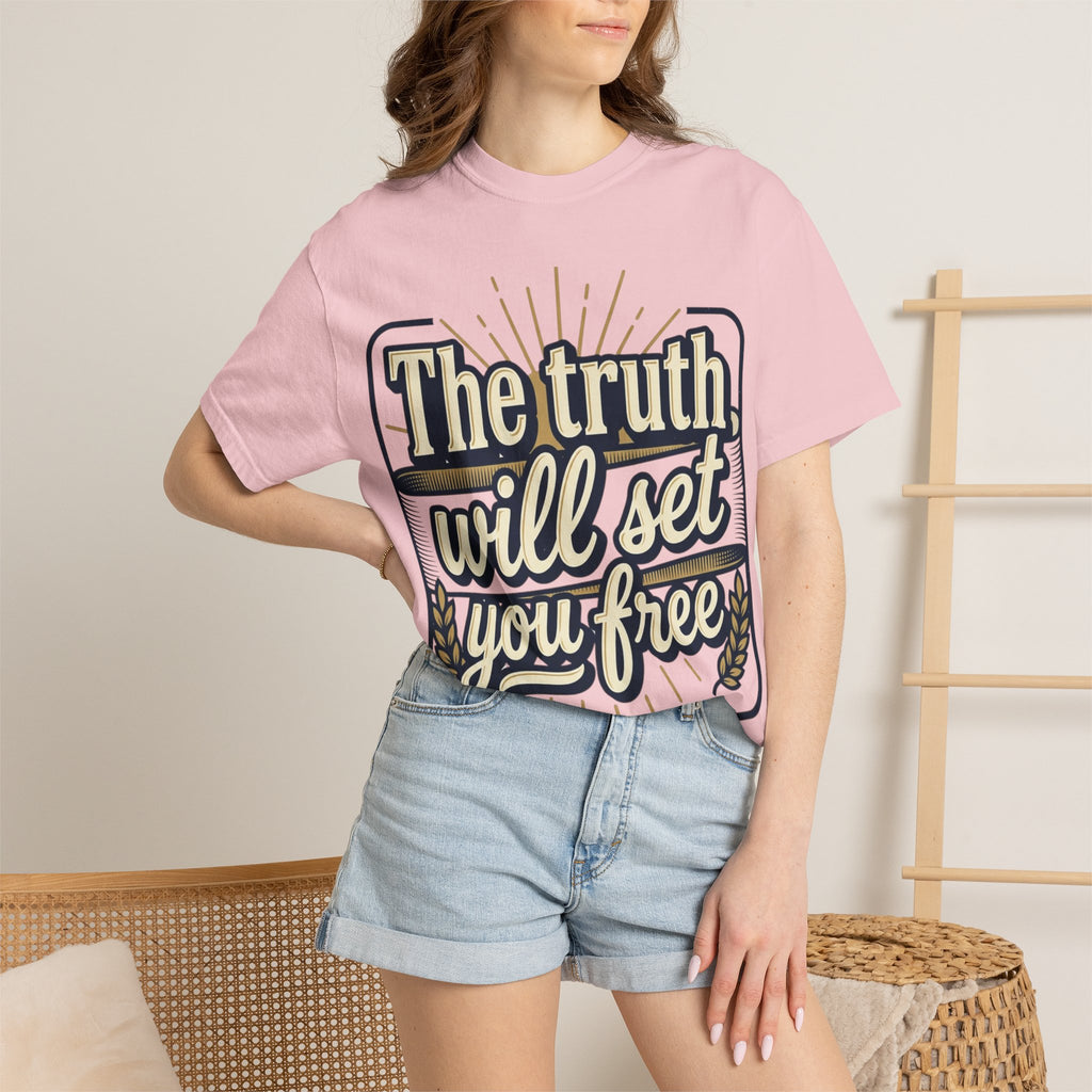 T-Shirt — "The Truth Will Set You Free" Inspirational Graphic Tee