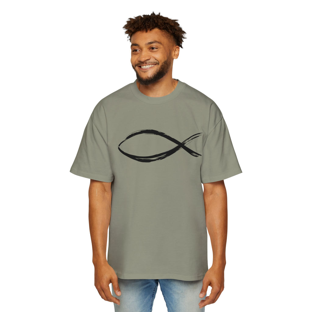 Fish Christian Symbol| Grunge Christian Tee