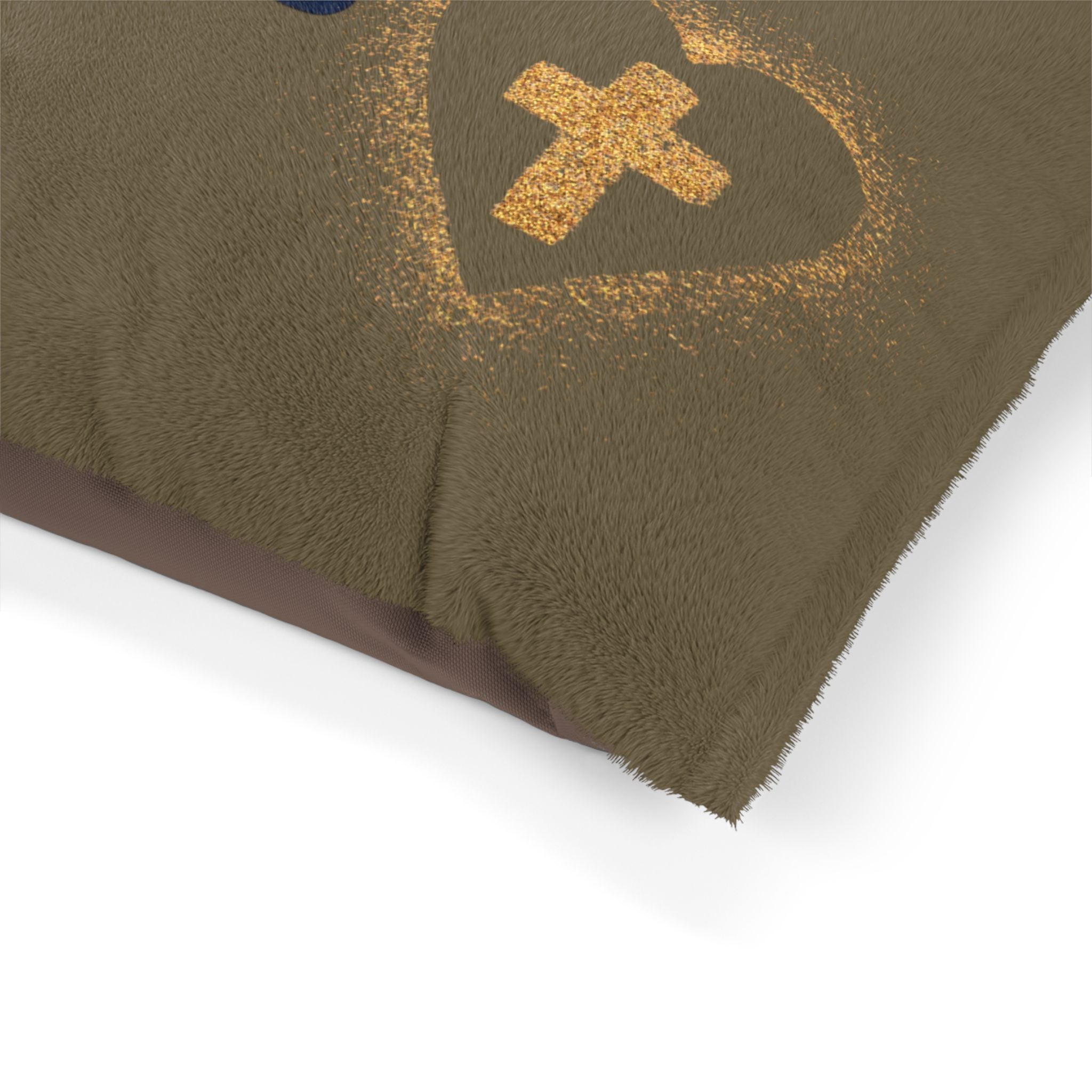 Pet Bed — "Sweet Dreams My Best Friend" Cozy Plush Dog & Cat Bed