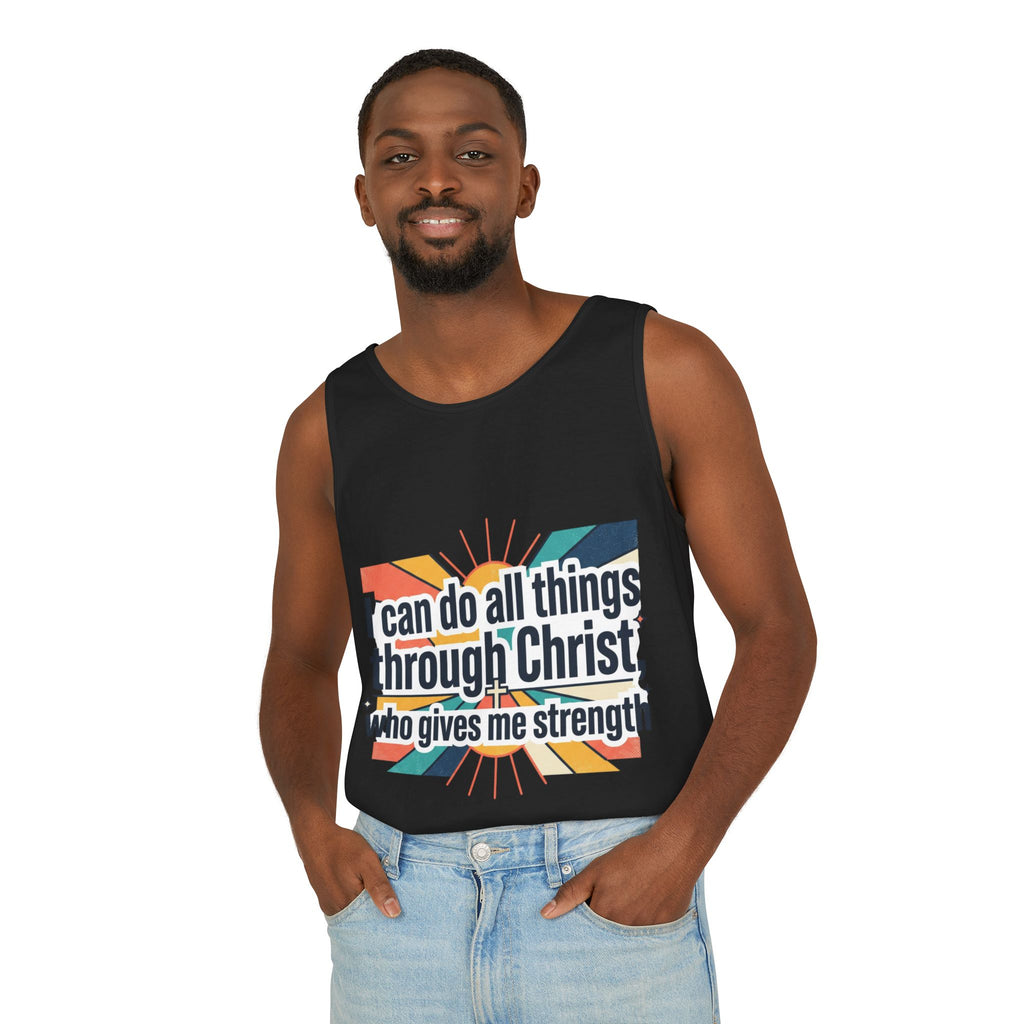 I can do all things tank top | Christian faith apparel
