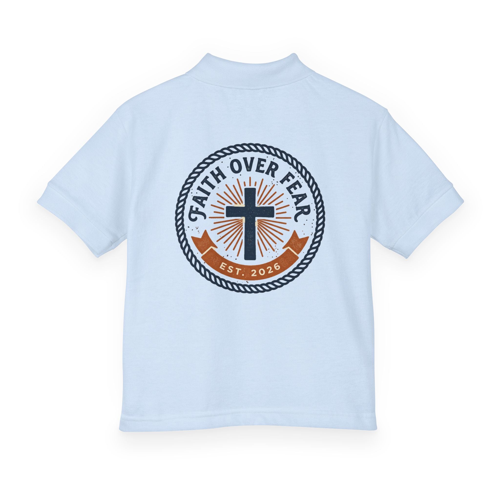 Faith over Fear design Youth Polo