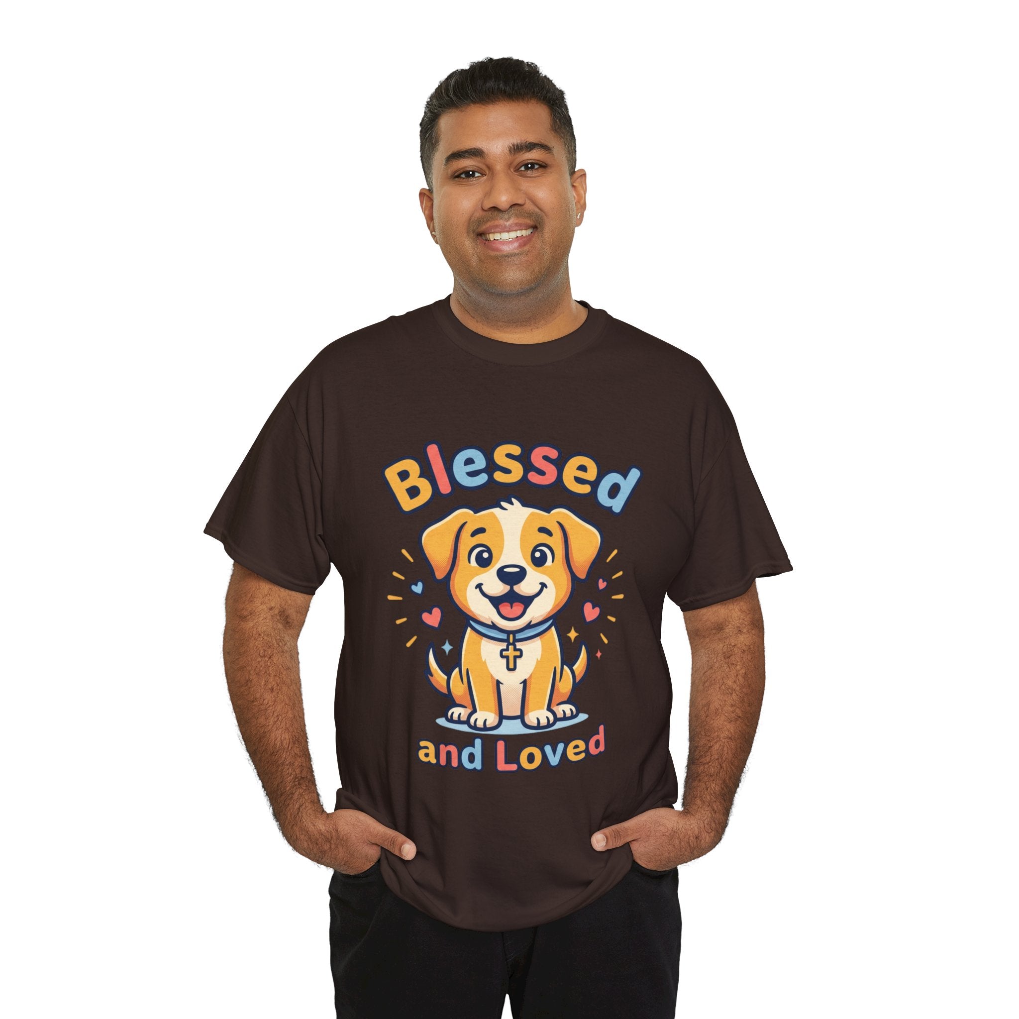 Blessed and Loved Puppy T-Shirt — Cute Dog Graphic Tee for Pet Lovers