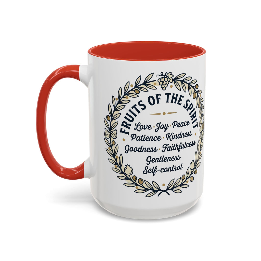 Fruits of the spirit Script Mug | Accent Coffee Mug