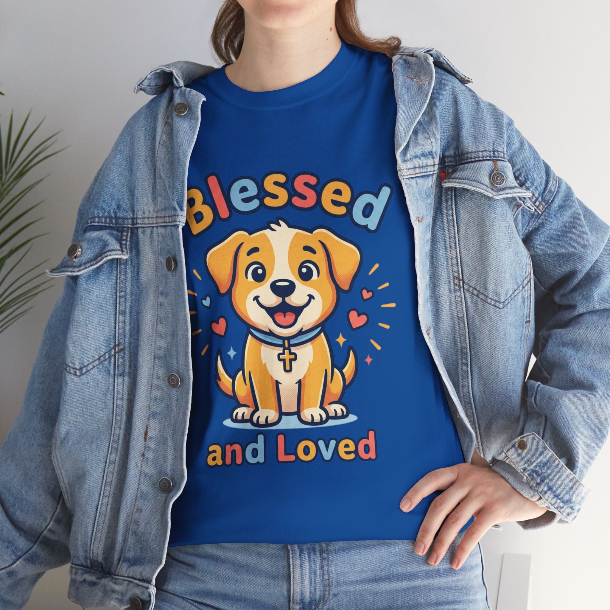 Blessed and Loved Puppy T-Shirt — Cute Dog Graphic Tee for Pet Lovers