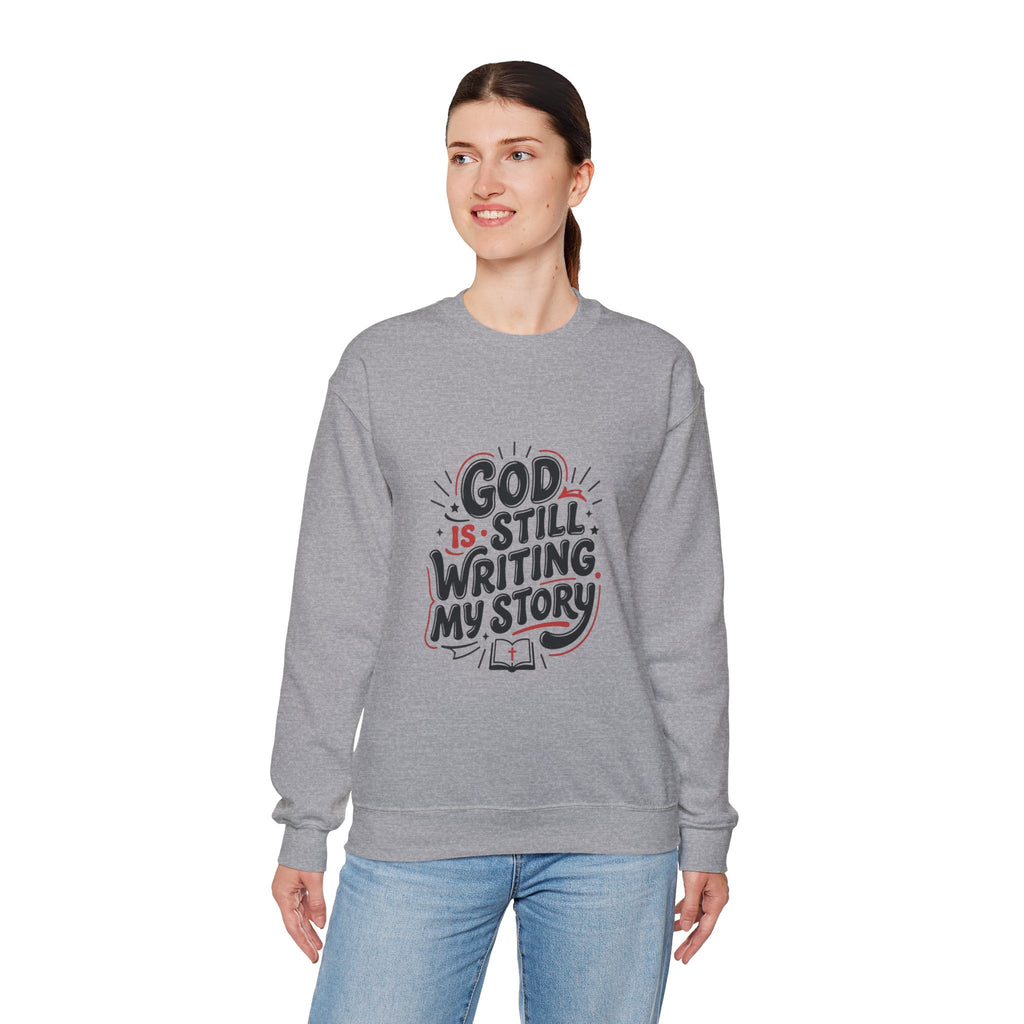 God Is Still Writing My Story Sweatshirt | Christian encouragement, groovy scripture