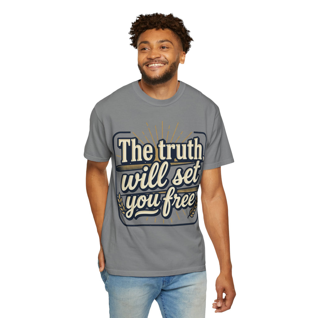 T-Shirt — "The Truth Will Set You Free" Inspirational Graphic Tee