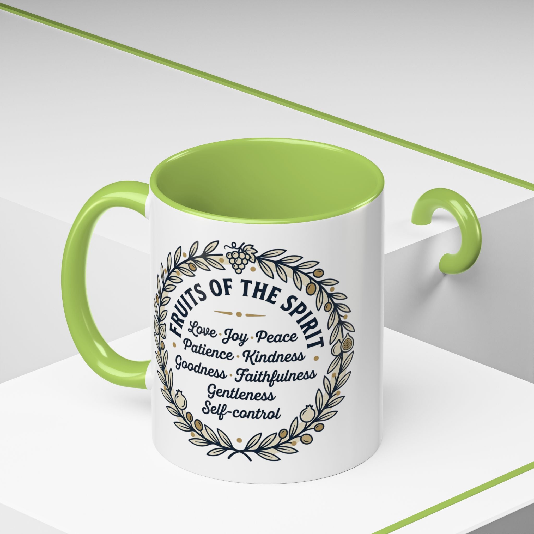 Fruits of the spirit Script Mug | Accent Coffee Mug