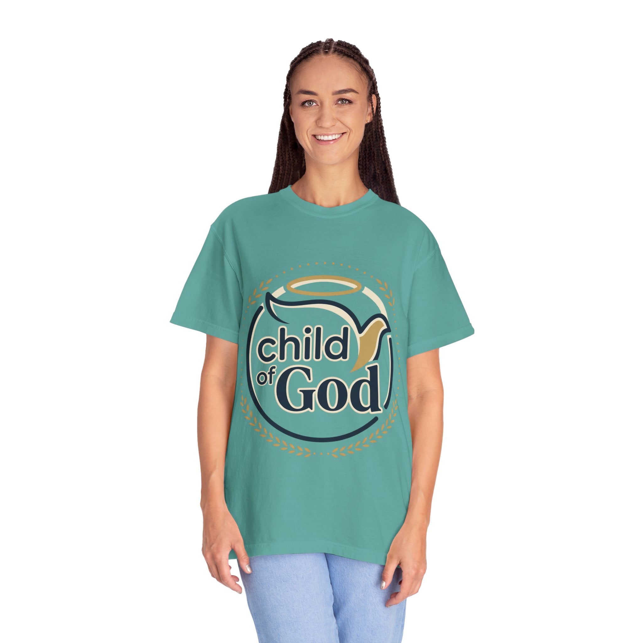 Child of God T‑Shirt — Faith Christian Tee with Dove & Halo