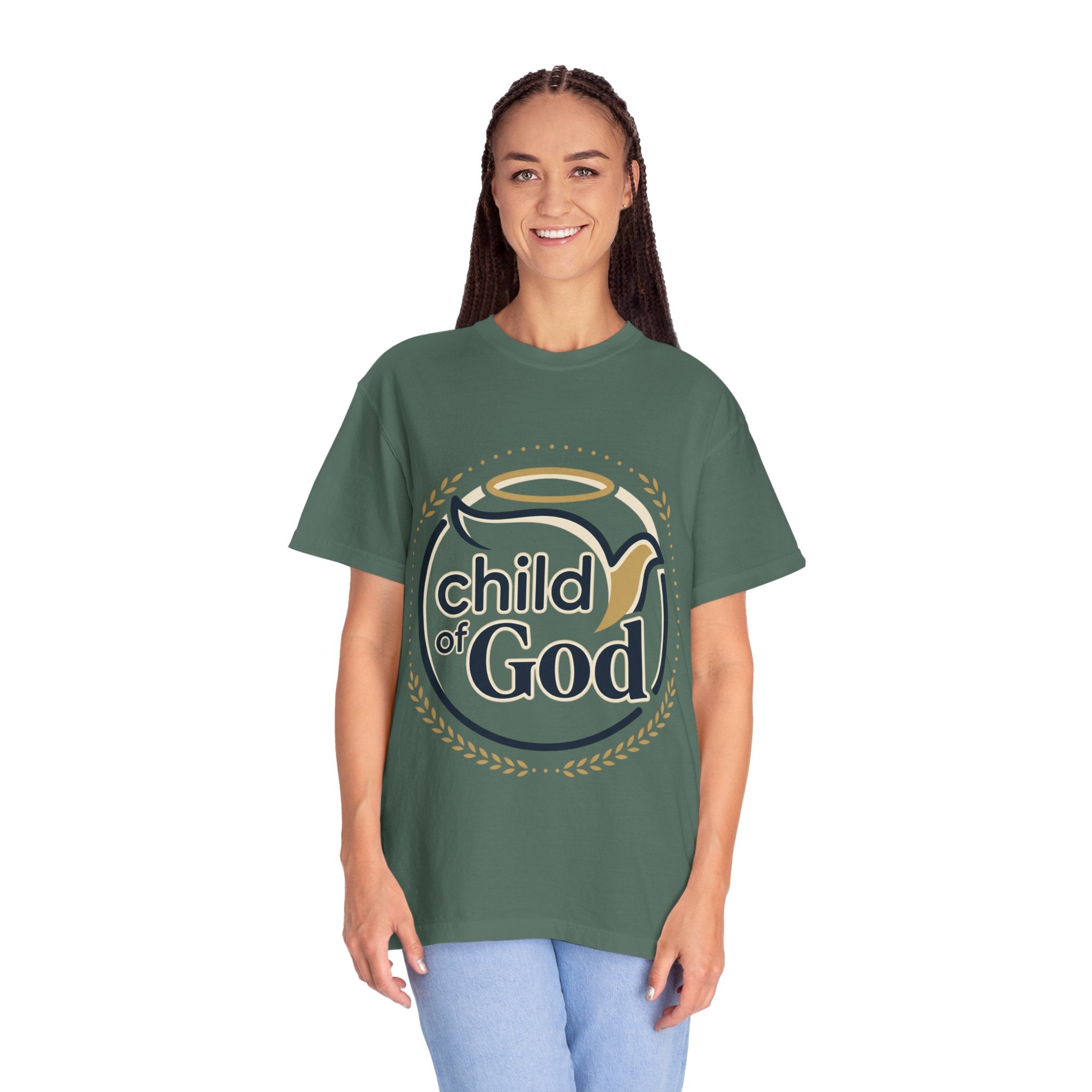 Child of God T‑Shirt — Faith Christian Tee with Dove & Halo