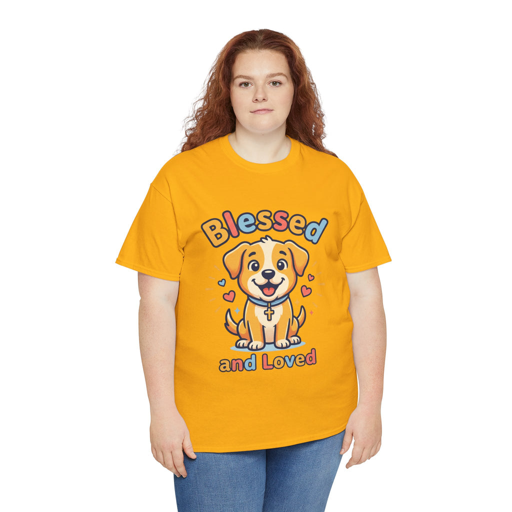 Blessed and Loved Puppy T-Shirt — Cute Dog Graphic Tee for Pet Lovers