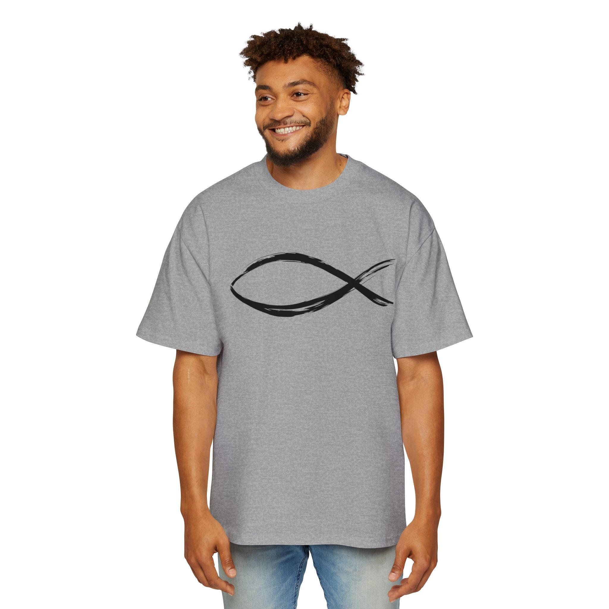 Fish Christian Symbol| Grunge Christian Tee