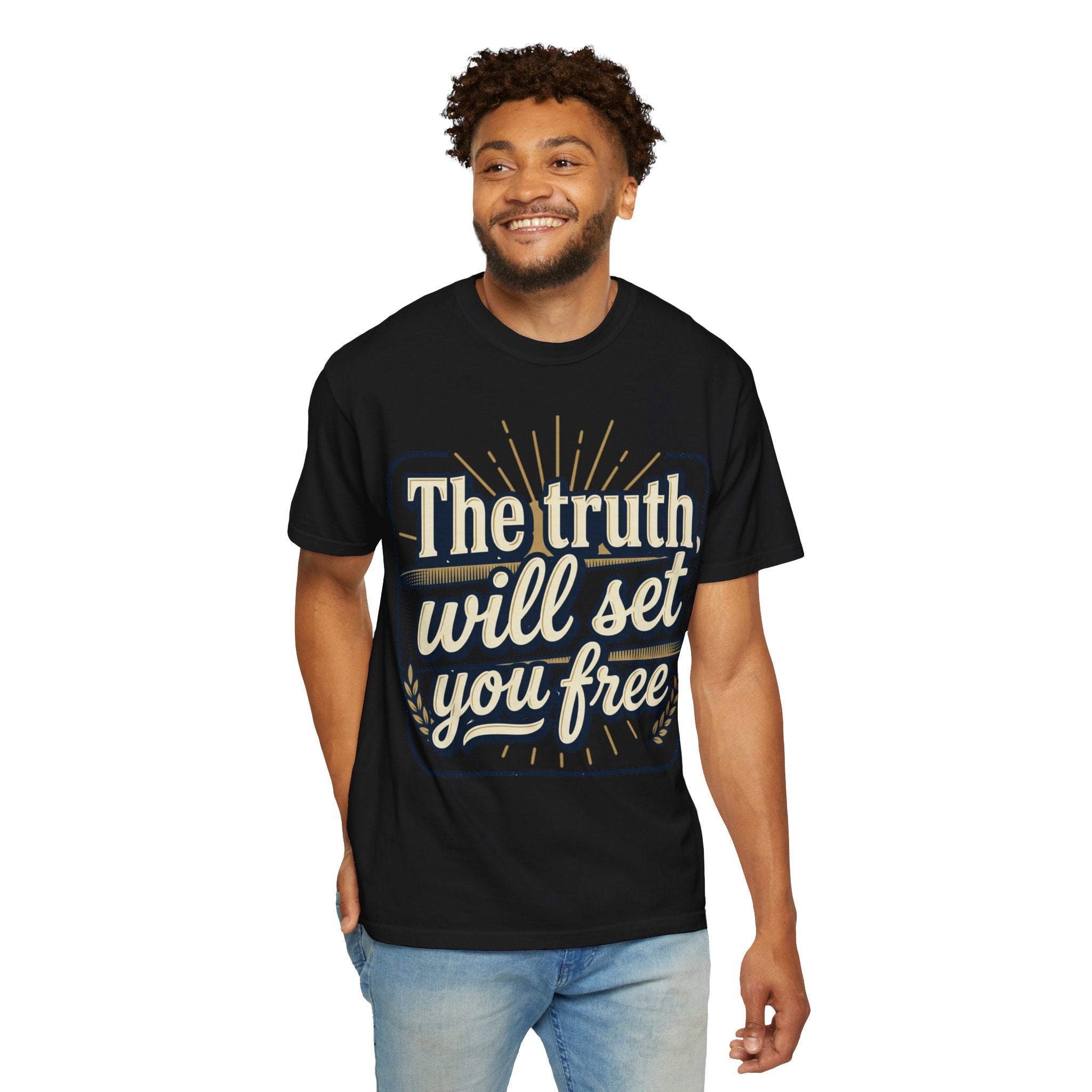 T-Shirt — "The Truth Will Set You Free" Inspirational Graphic Tee