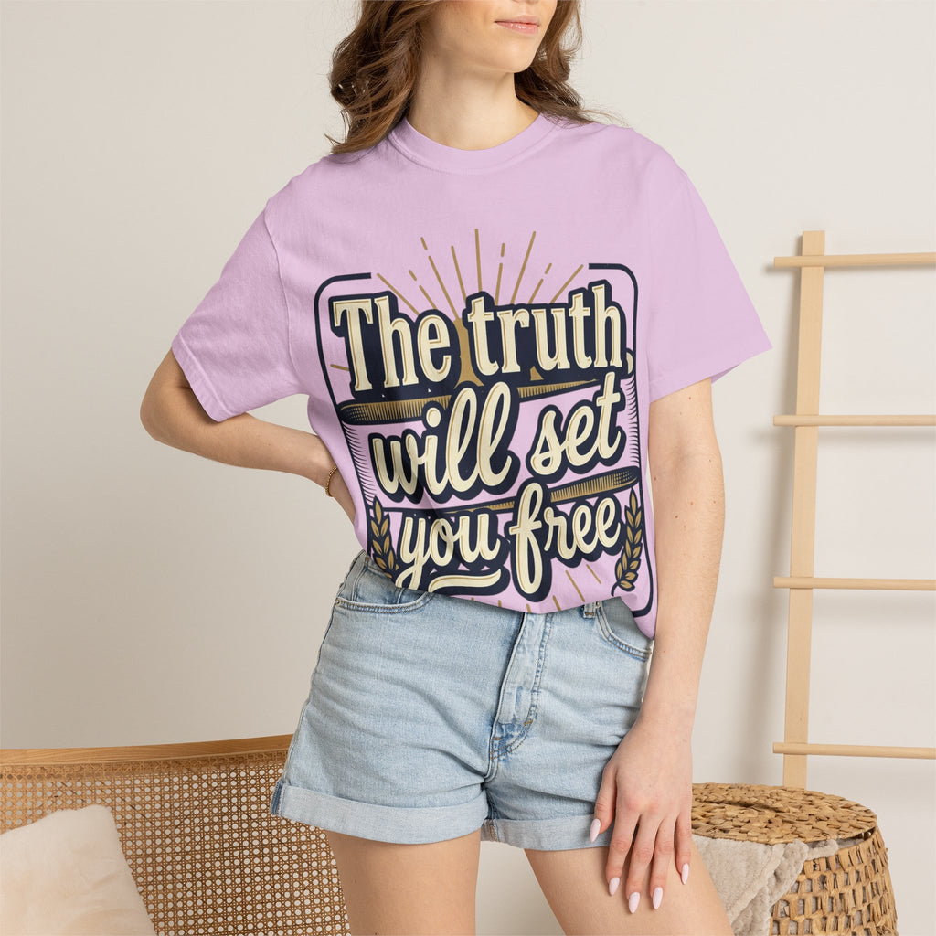 T-Shirt — "The Truth Will Set You Free" Inspirational Graphic Tee