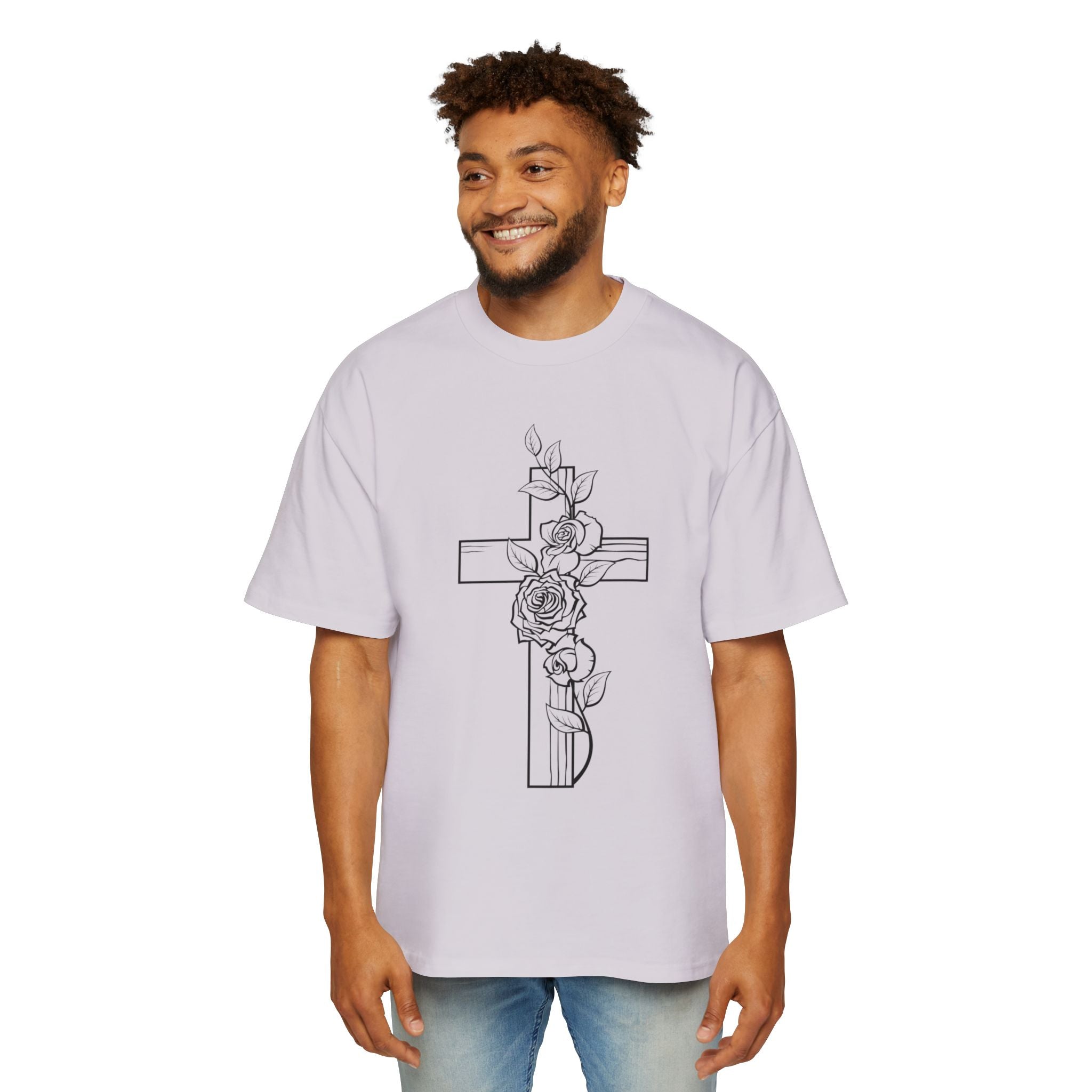 Cross and Rose| Grunge Christian Tee