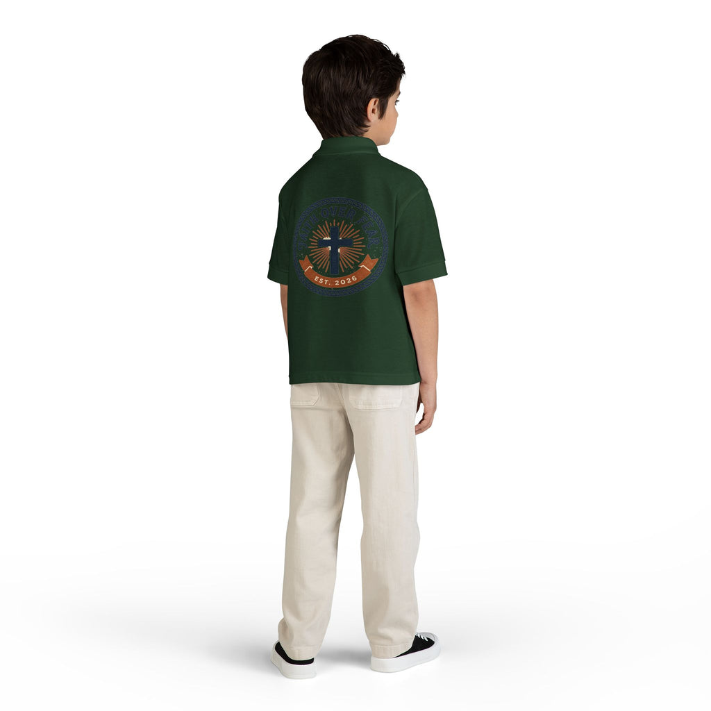 Faith over Fear design Youth Polo