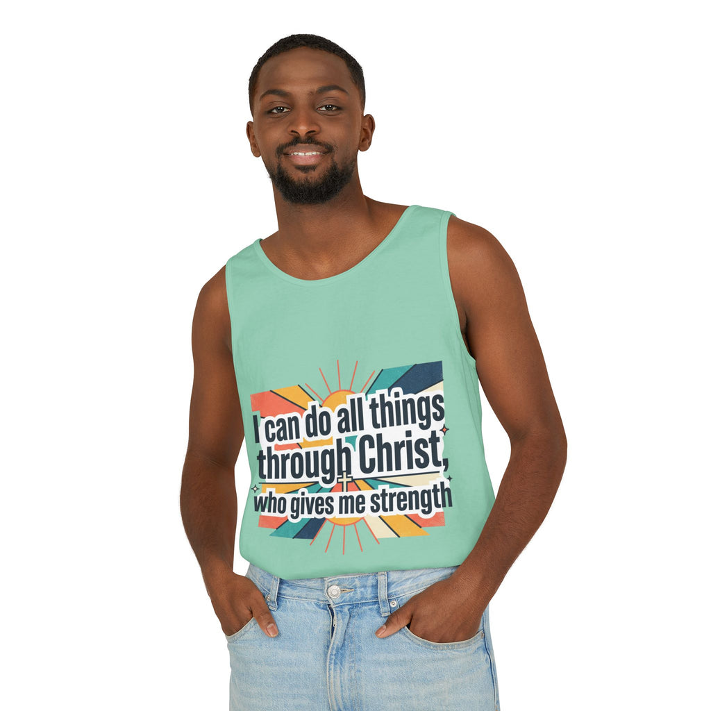 I can do all things tank top | Christian faith apparel