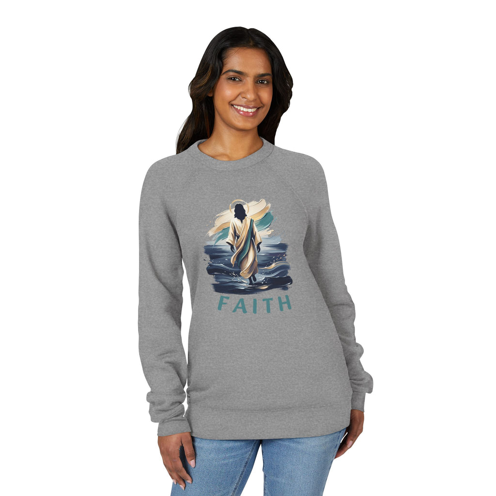 Christian walking on water Sweatshirt — "Faith"