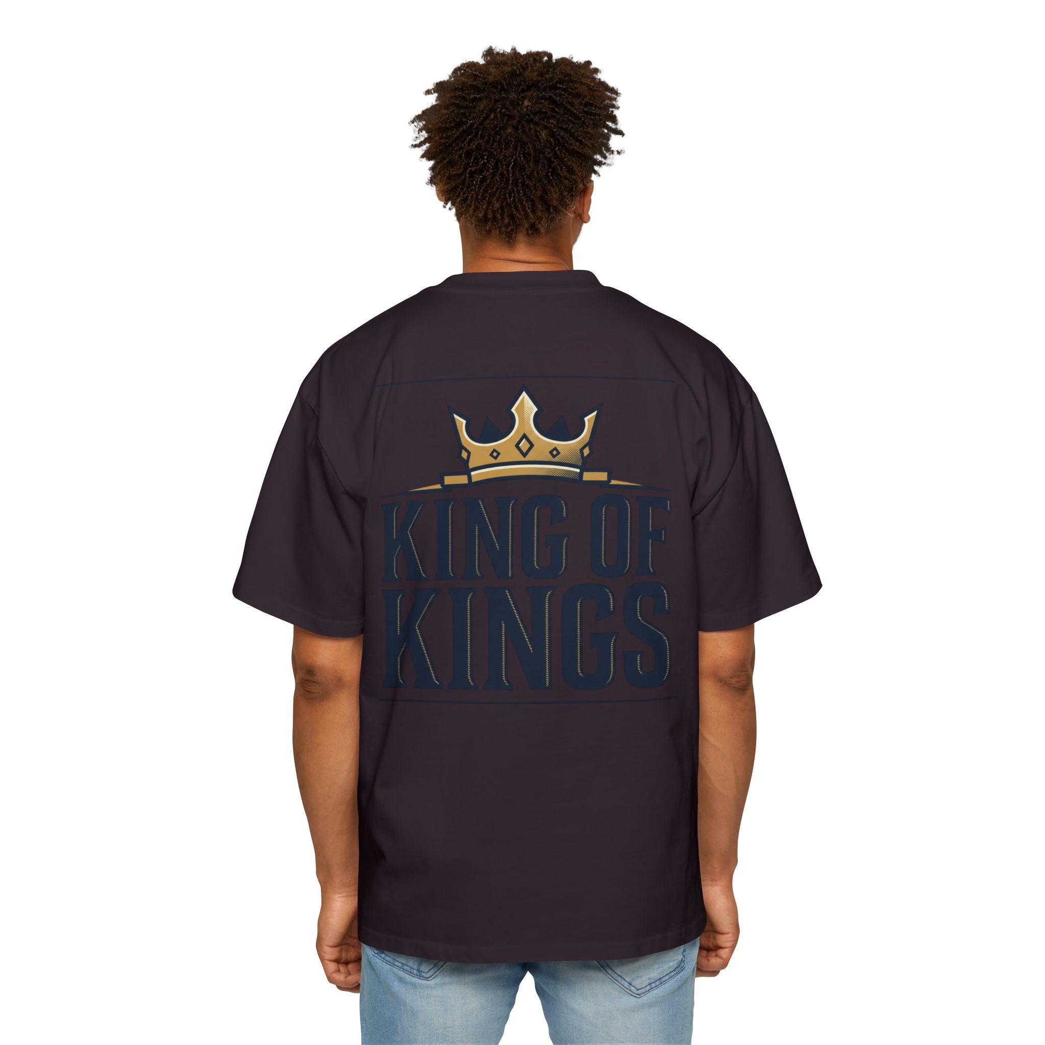 King of Kings Tee — Men's Oversized Graphic T-Shirt with Crown Design