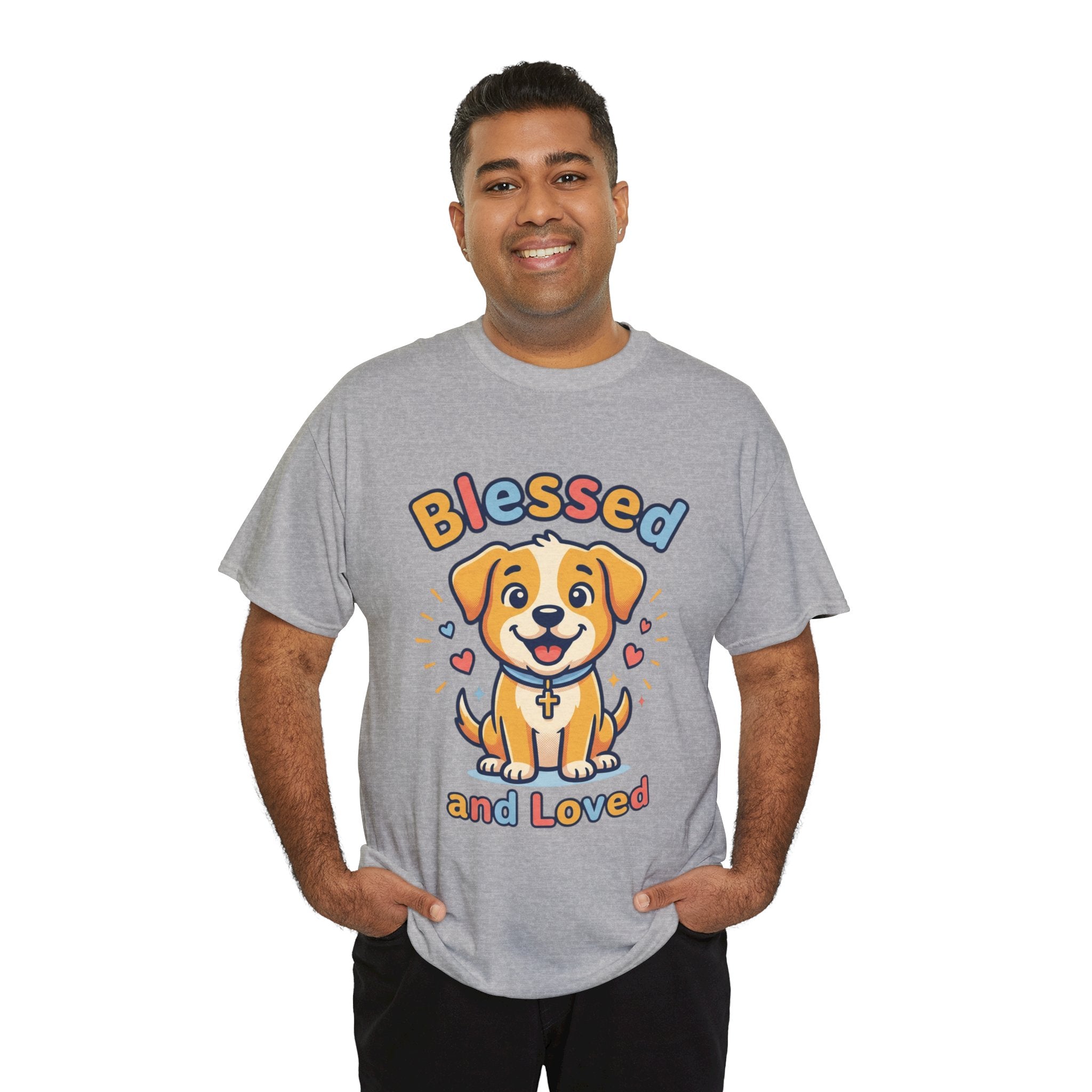 Blessed and Loved Puppy T-Shirt — Cute Dog Graphic Tee for Pet Lovers