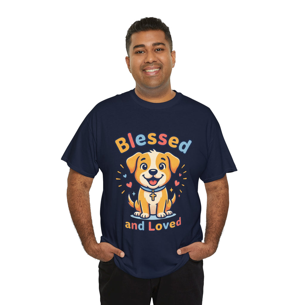 Blessed and Loved Puppy T-Shirt — Cute Dog Graphic Tee for Pet Lovers