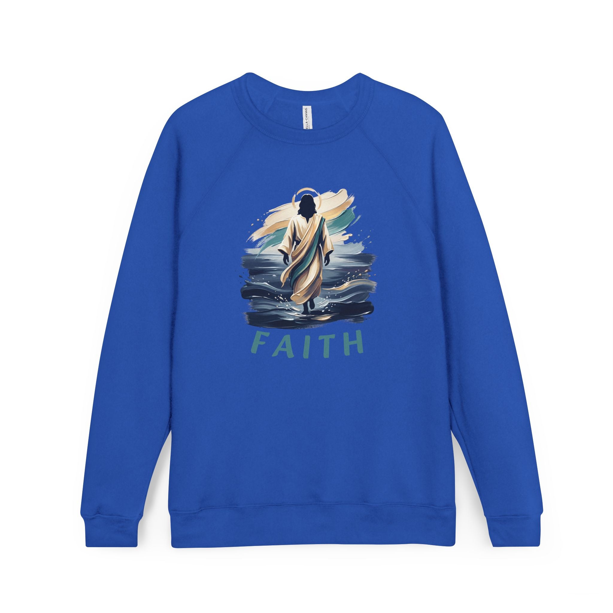Christian walking on water Sweatshirt — "Faith"