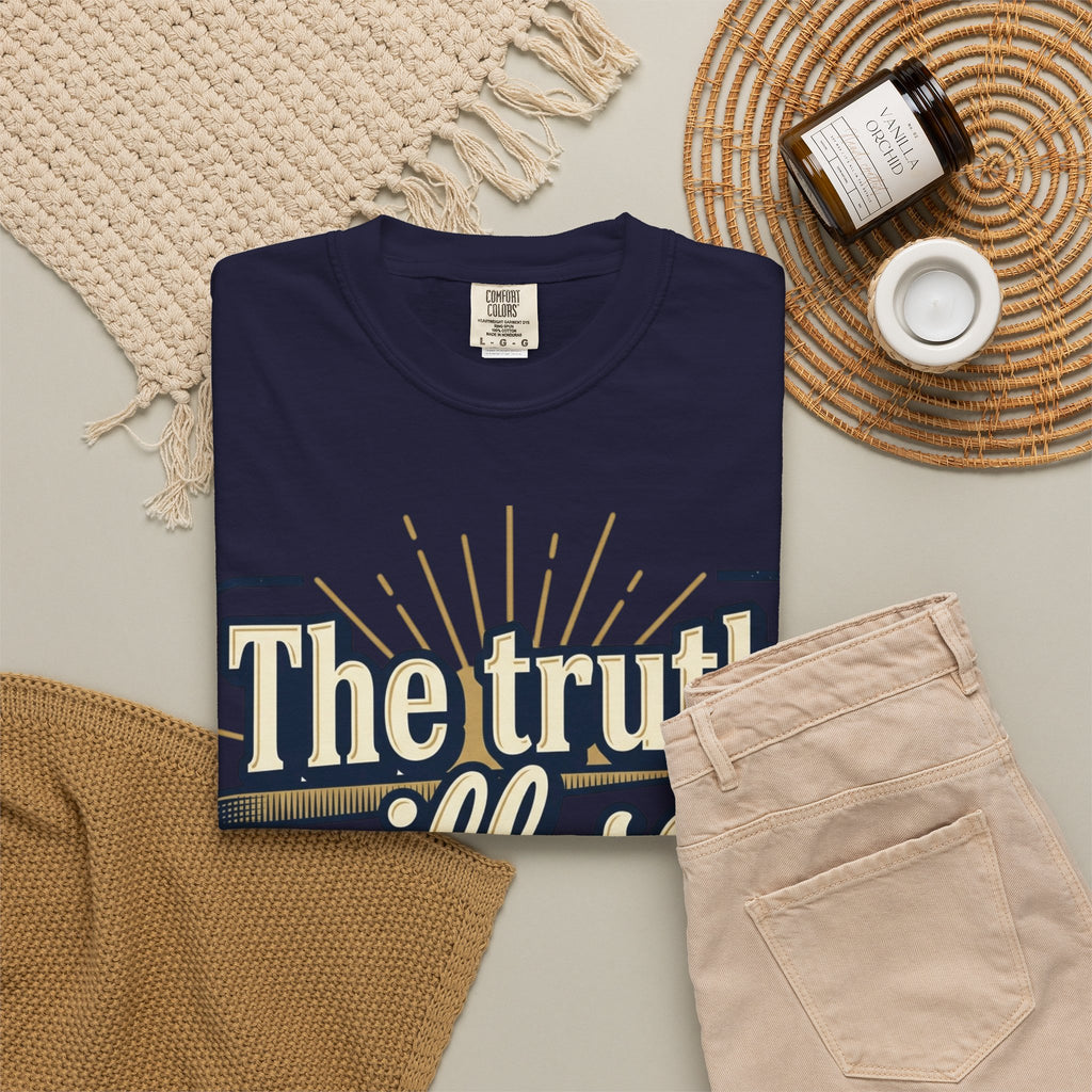 T-Shirt — "The Truth Will Set You Free" Inspirational Graphic Tee