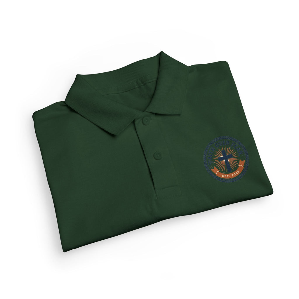 Faith over Fear design Youth Polo