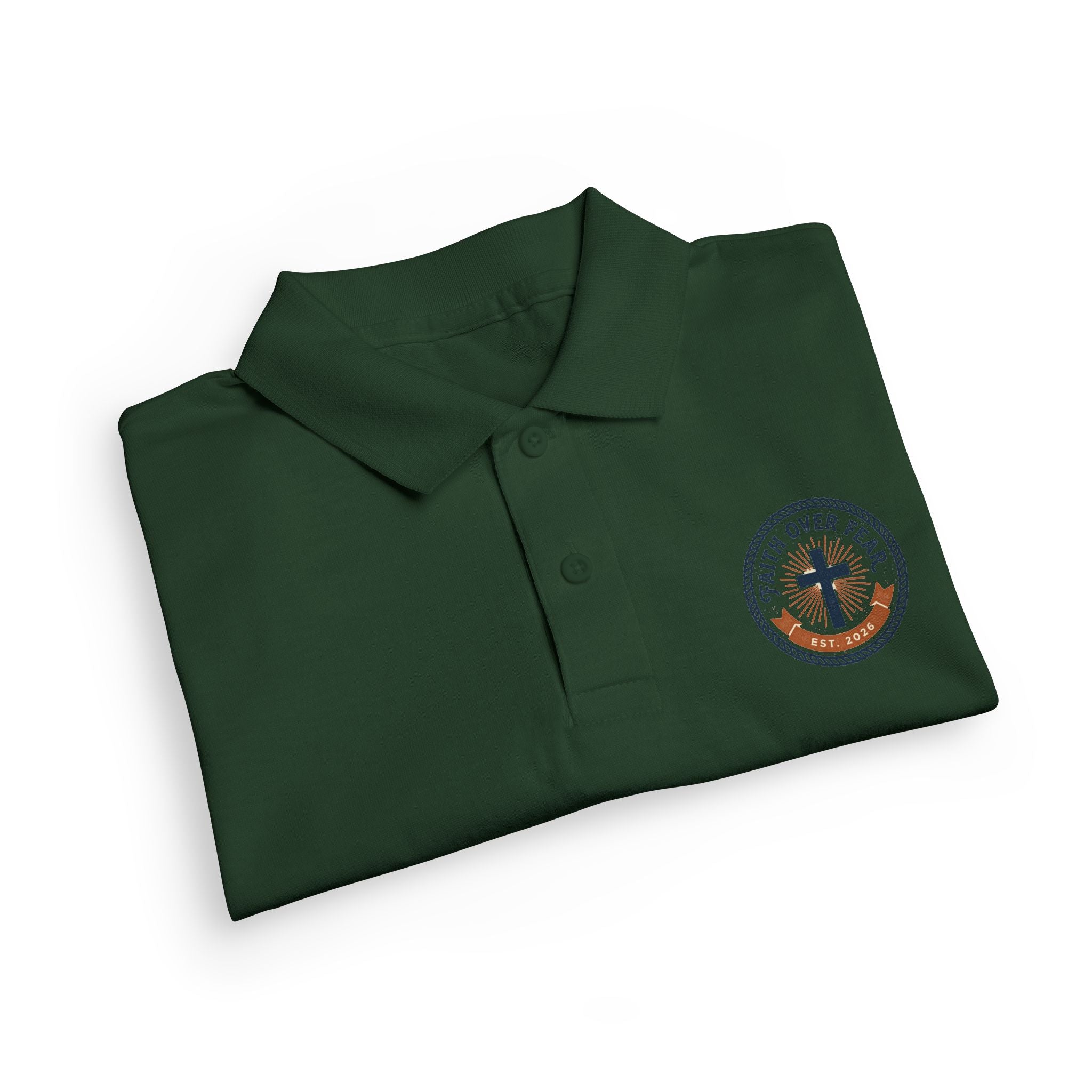 Faith over Fear design Youth Polo