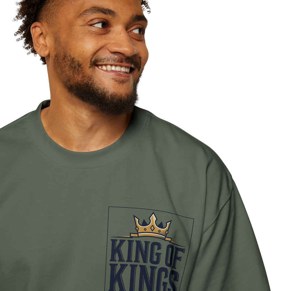 King of Kings Tee — Men's Oversized Graphic T-Shirt with Crown Design