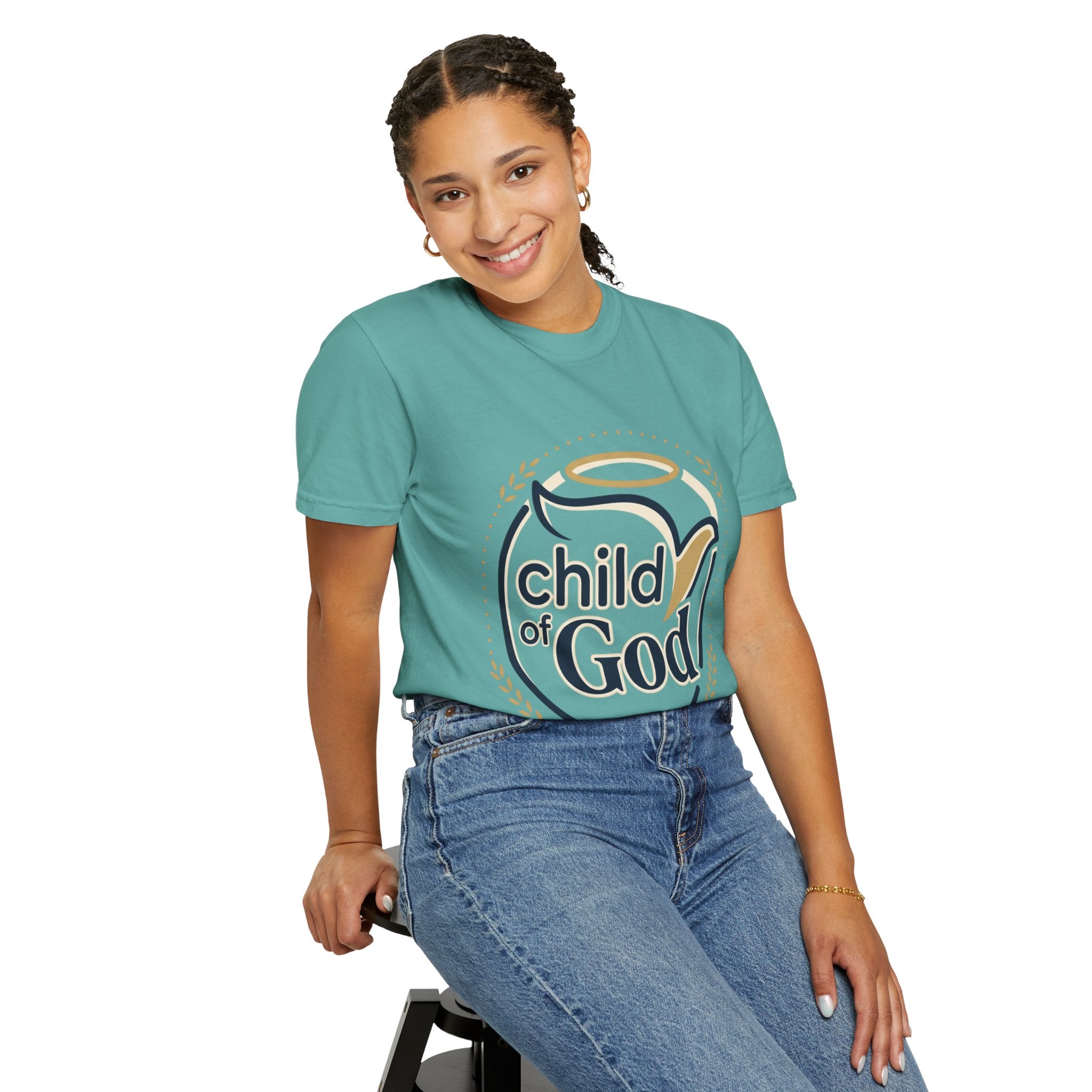 Child of God T‑Shirt — Faith Christian Tee with Dove & Halo