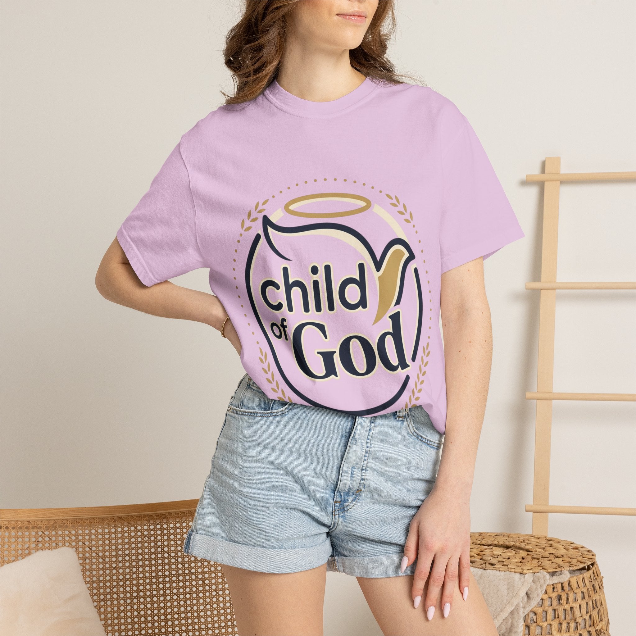 Child of God T‑Shirt — Faith Christian Tee with Dove & Halo