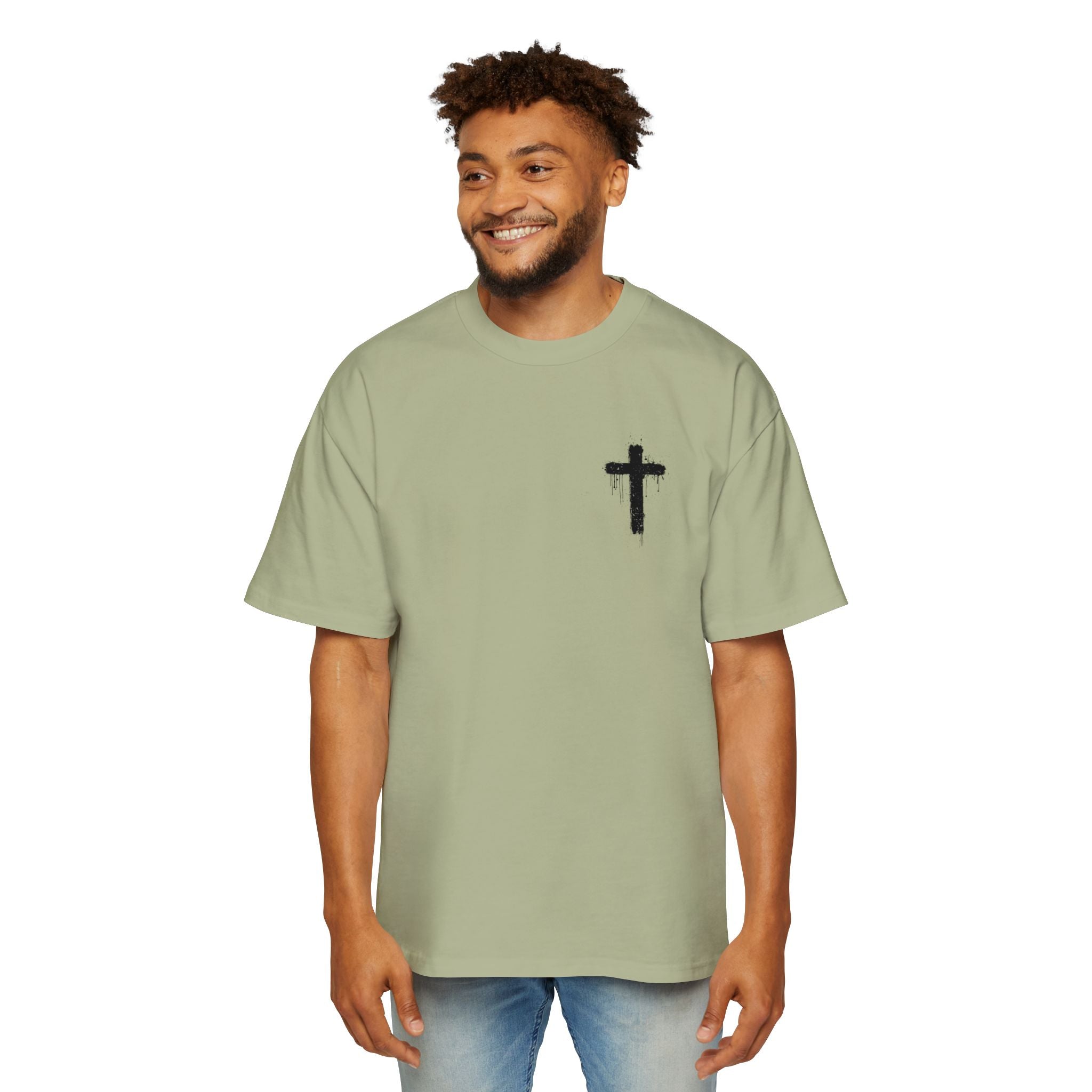 Dripping Paint Cross T-Shirt | Grunge Christian Tee