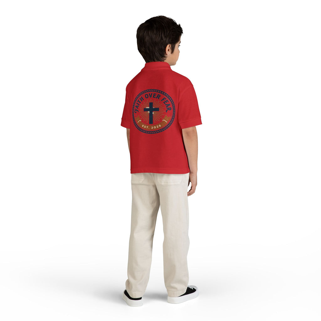 Faith over Fear design Youth Polo