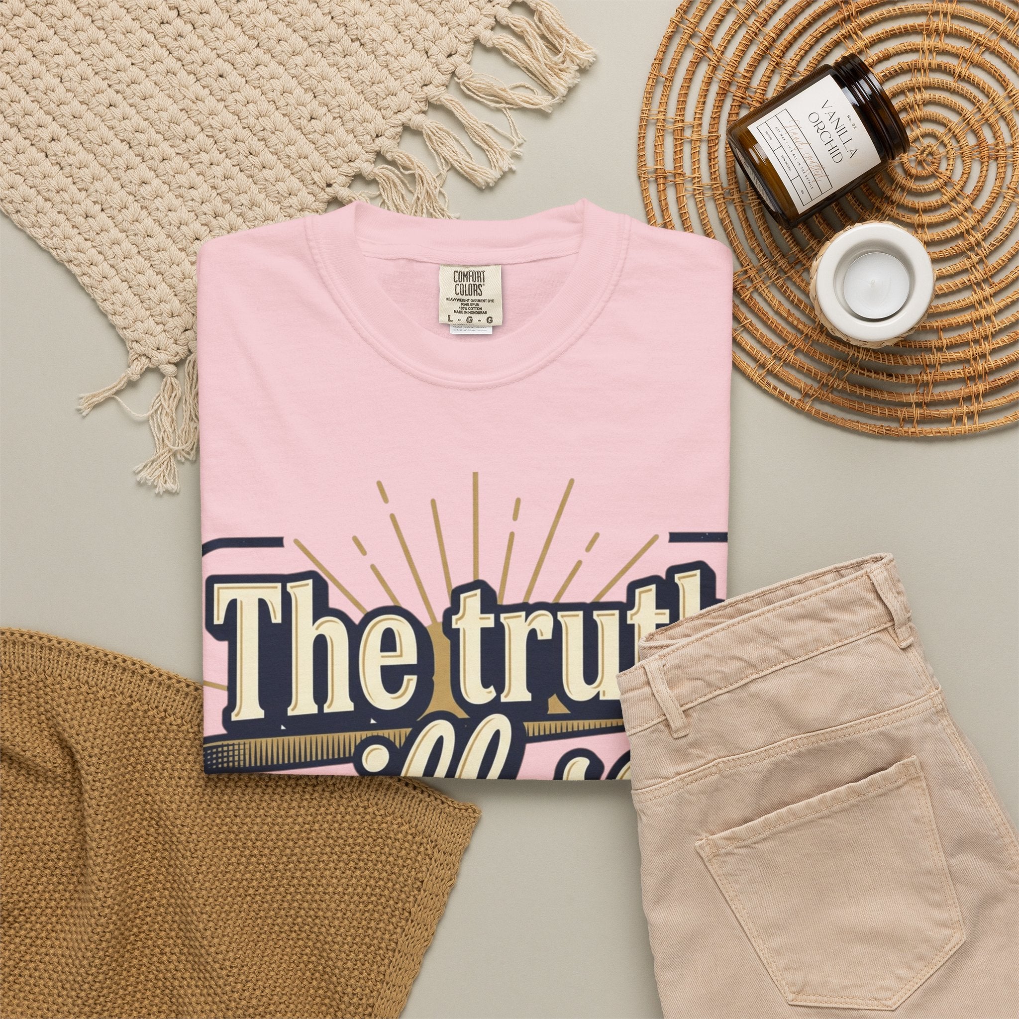 T-Shirt — "The Truth Will Set You Free" Inspirational Graphic Tee