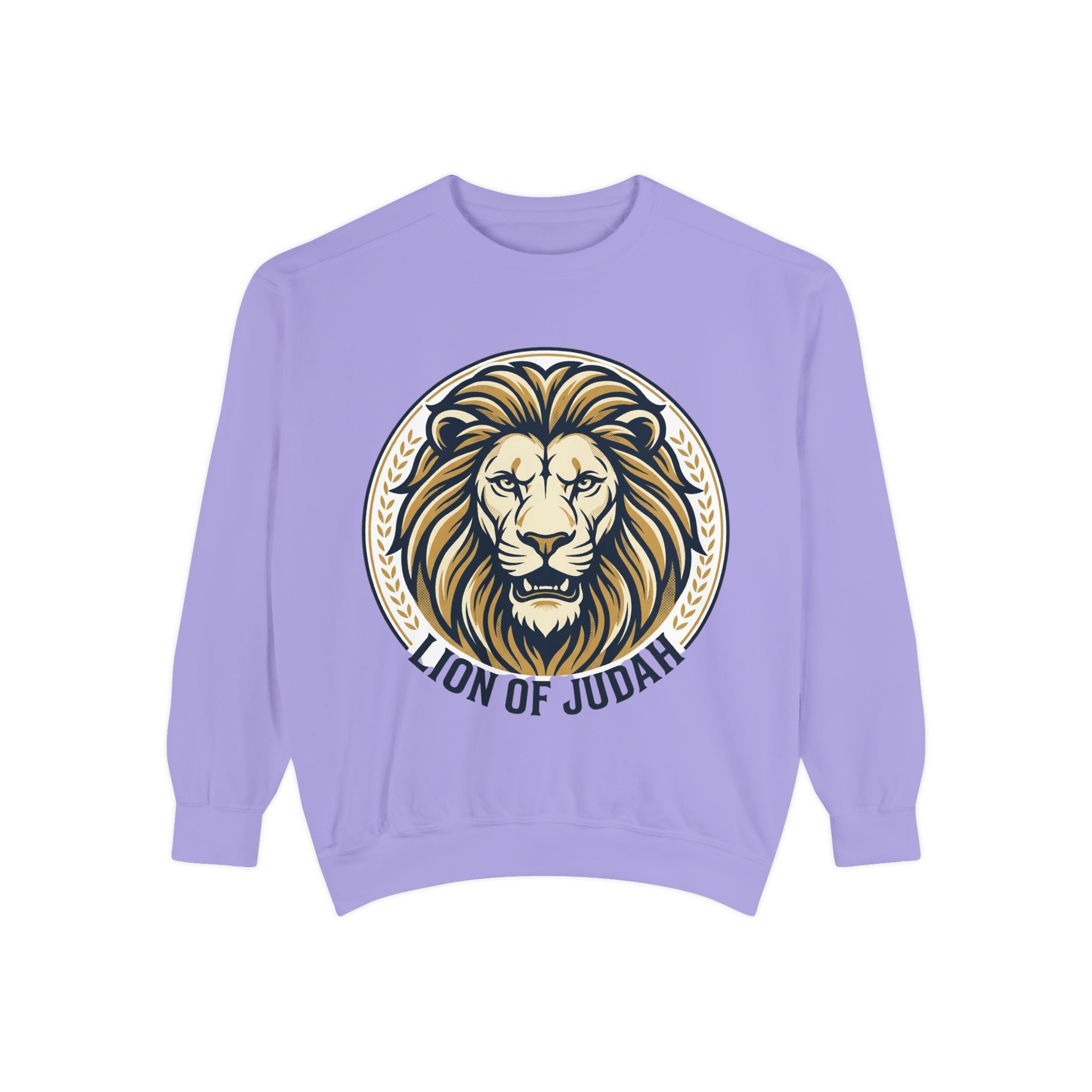 Lion of Judah Sweatshirt — Religious Lion Graphic Crewneck