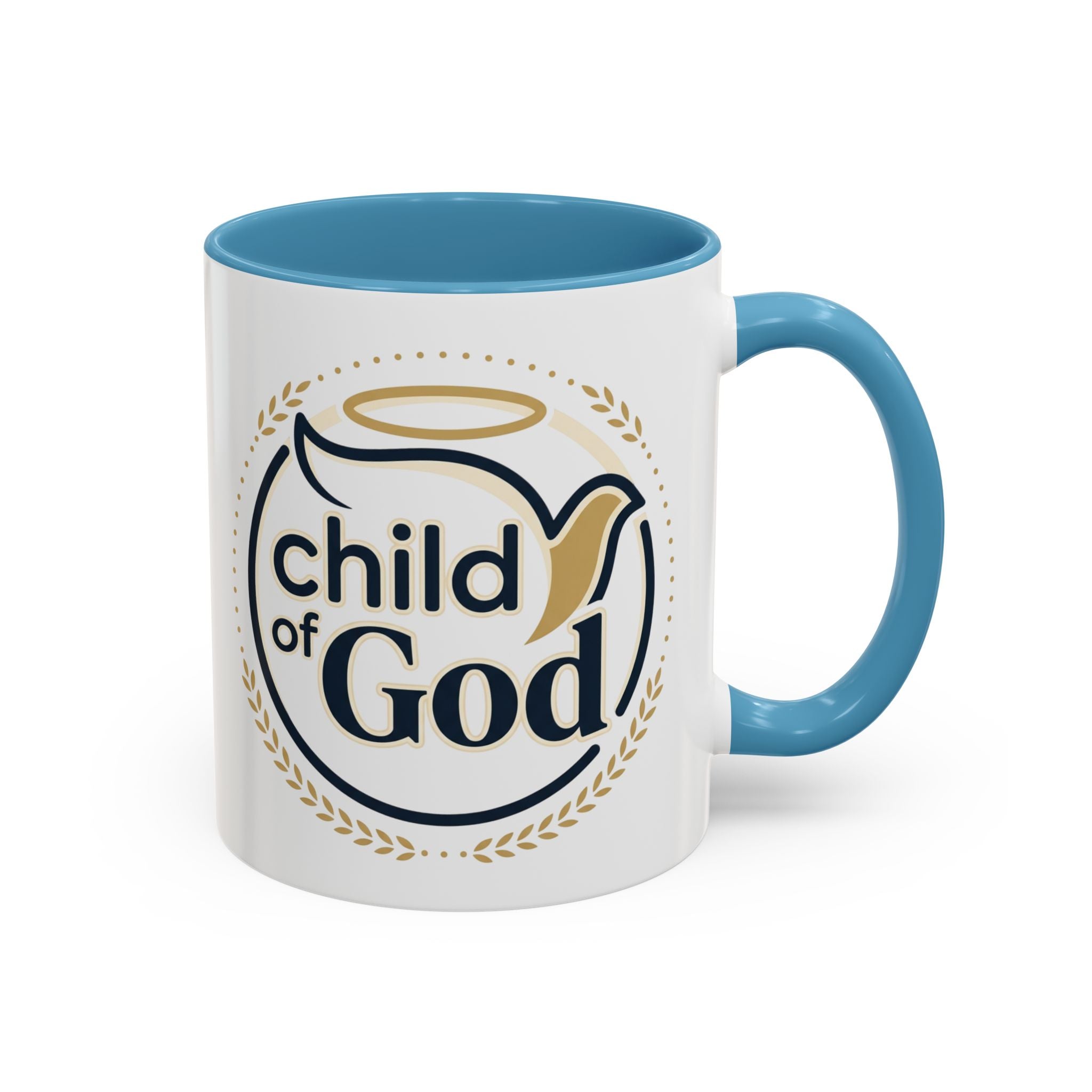 Child of God Accent Coffee Mug — 11/15 oz Christian Faith Ceramic Mug