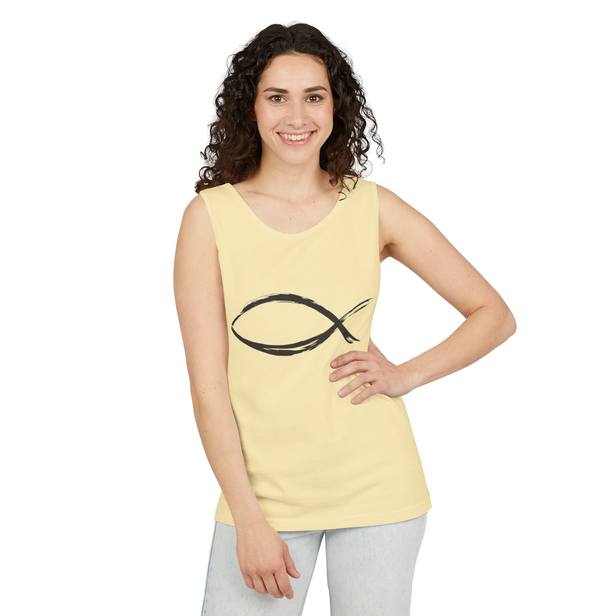 Fish Symbal tank top | Christian faith apparel