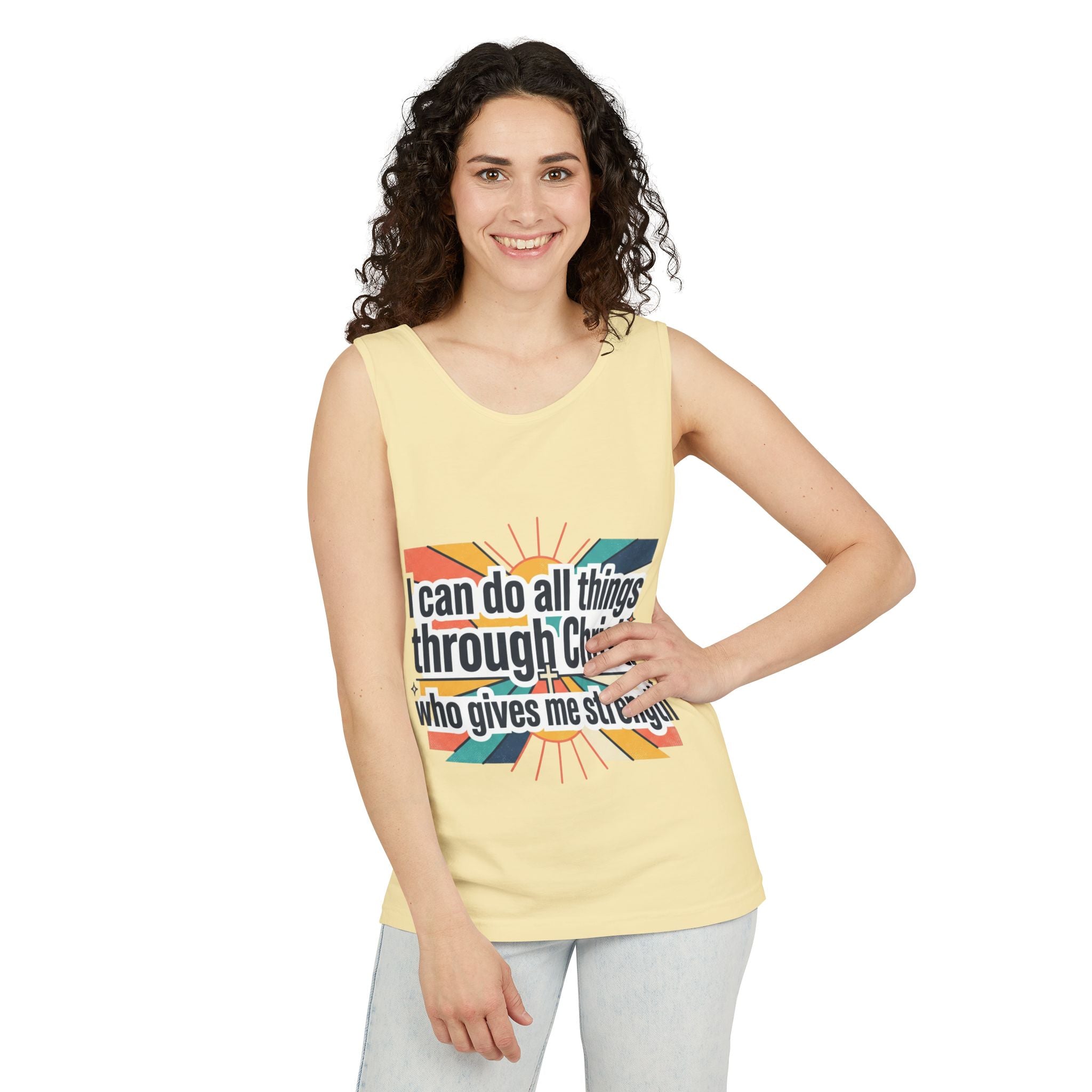 I can do all things tank top | Christian faith apparel