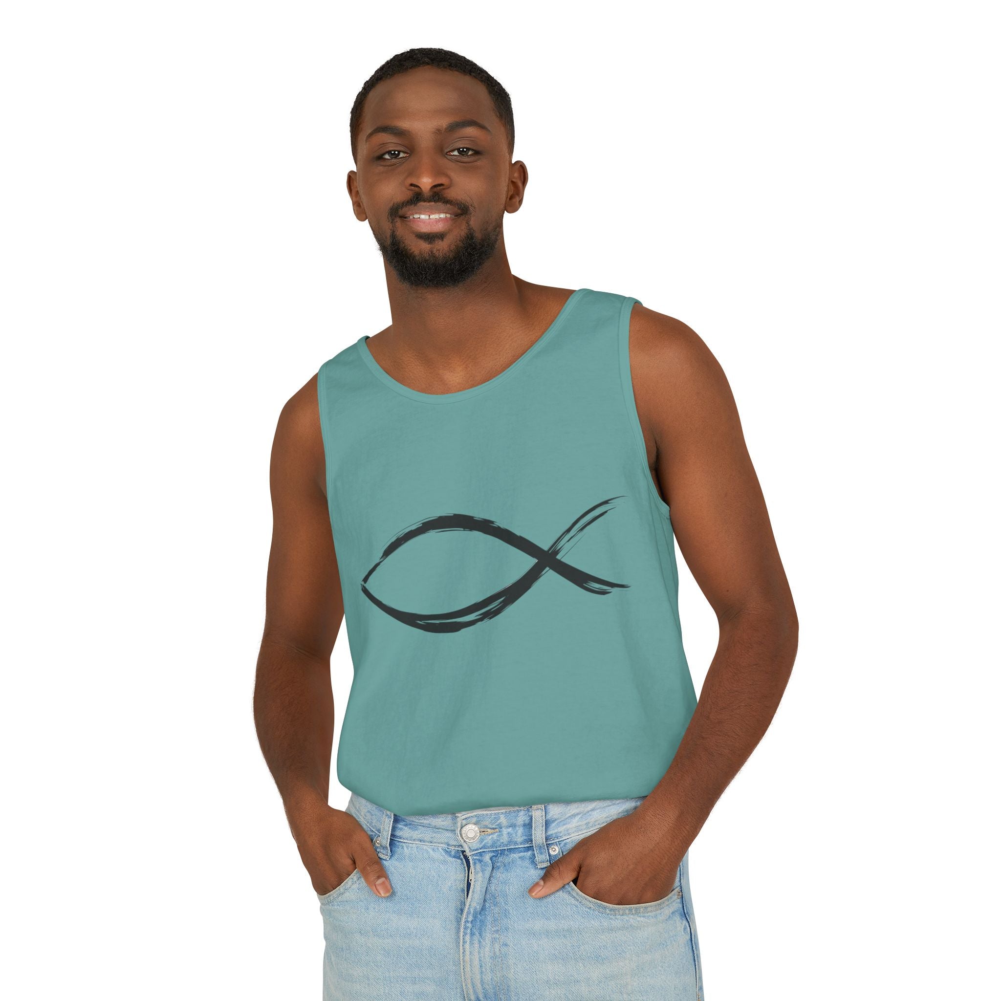 Fish Symbal tank top | Christian faith apparel