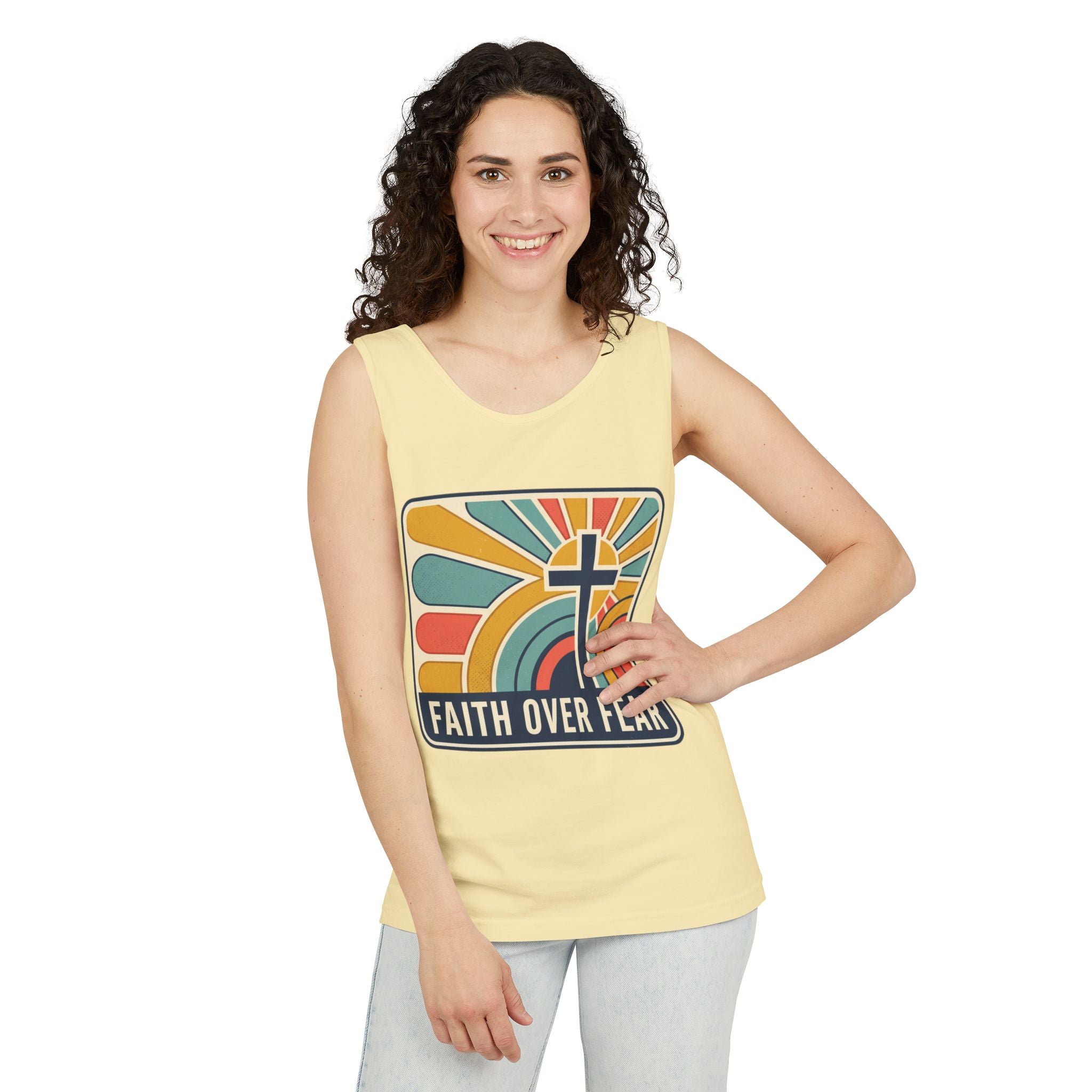 Faith over Fear tank top | Christian faith apparel