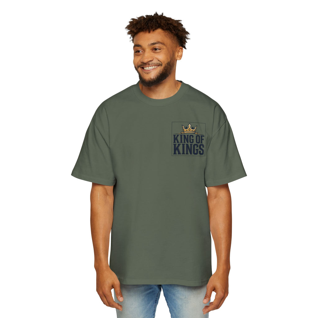 King of Kings Tee — Men's Oversized Graphic T-Shirt with Crown Design