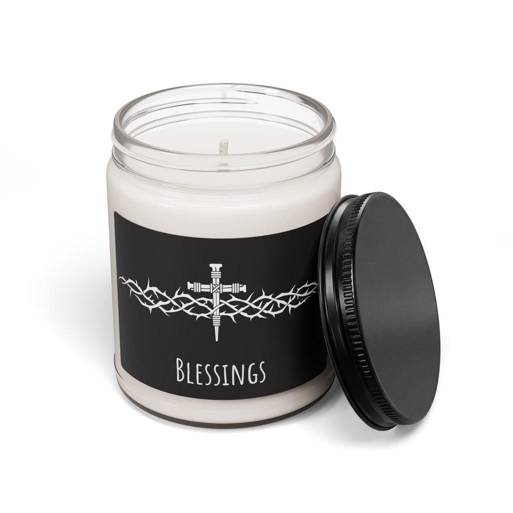 Christian Inspired Scripture Candle 9oz Soy Candle | Faith Prayer Home Decor Blessings