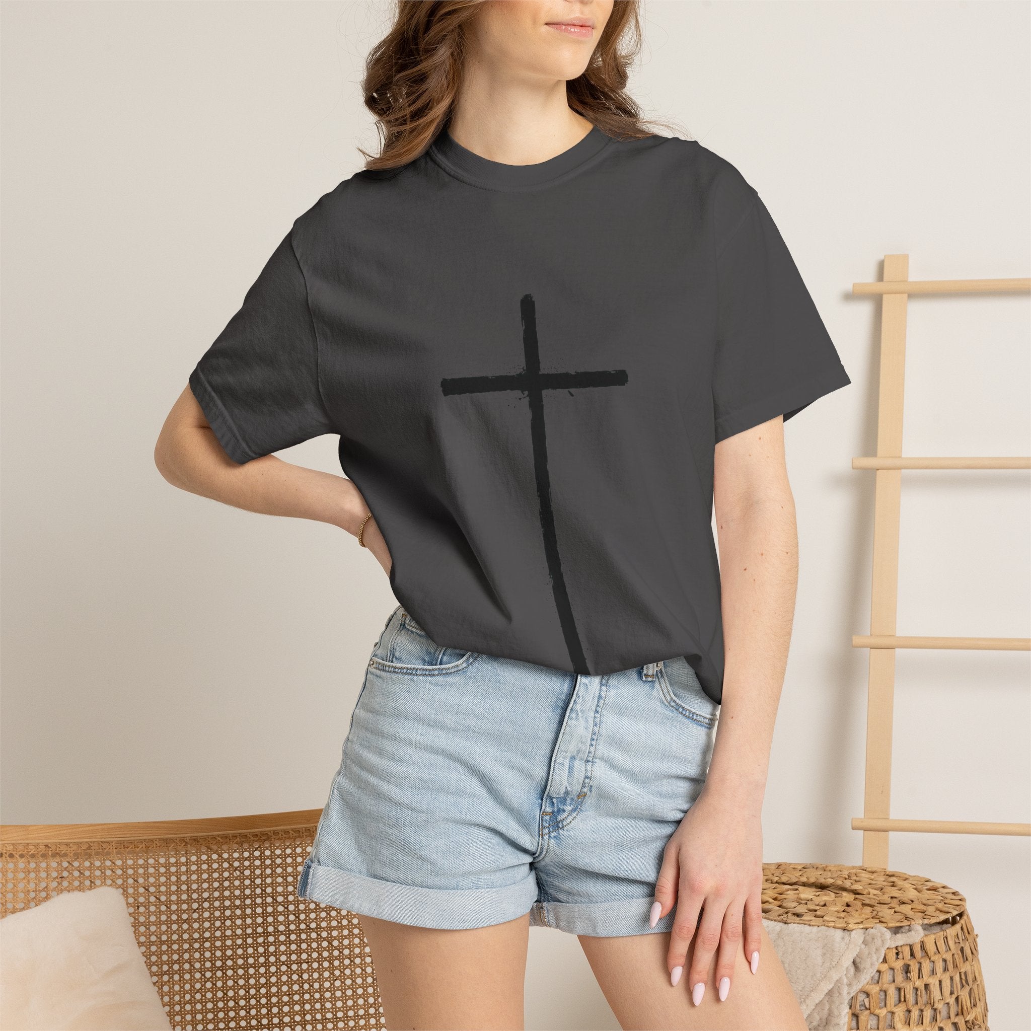 Cross T-shirt | Religious Gothic Faith Design