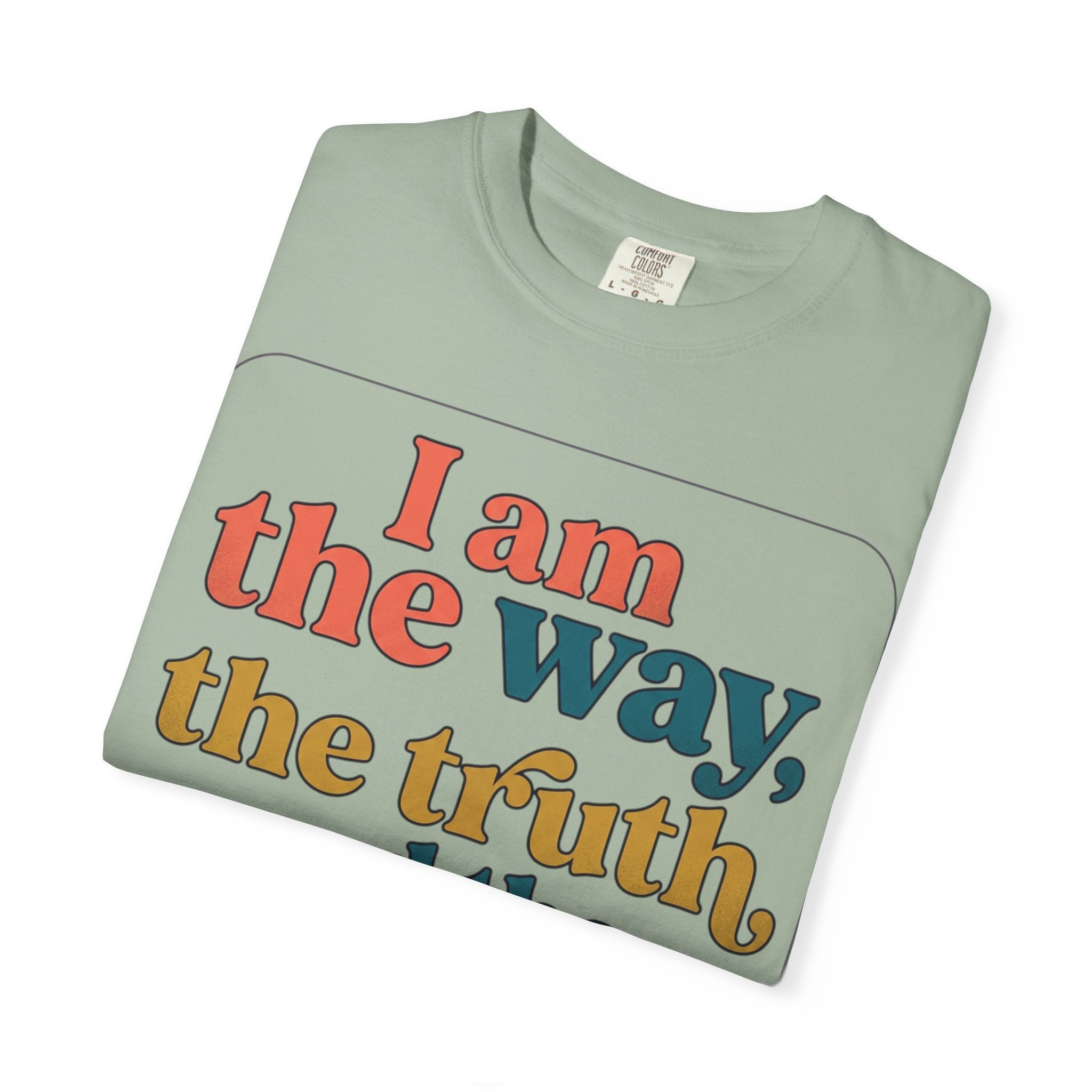 Christian T-Shirt — "I Am the Way, the Truth, and the Life" Retro Scripture Tee (John 14:6)