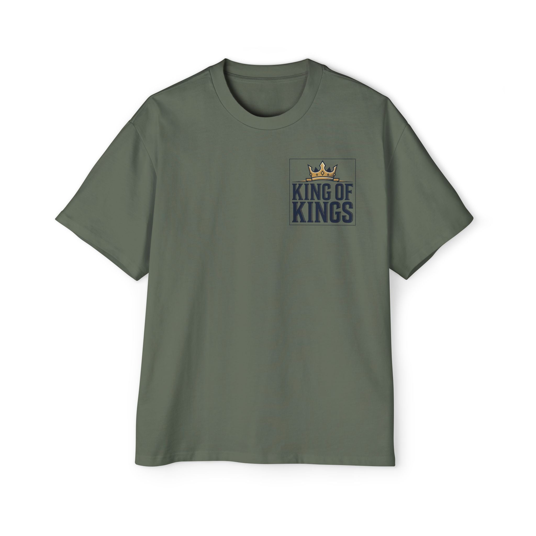 King of Kings Tee — Men's Oversized Graphic T-Shirt with Crown Design